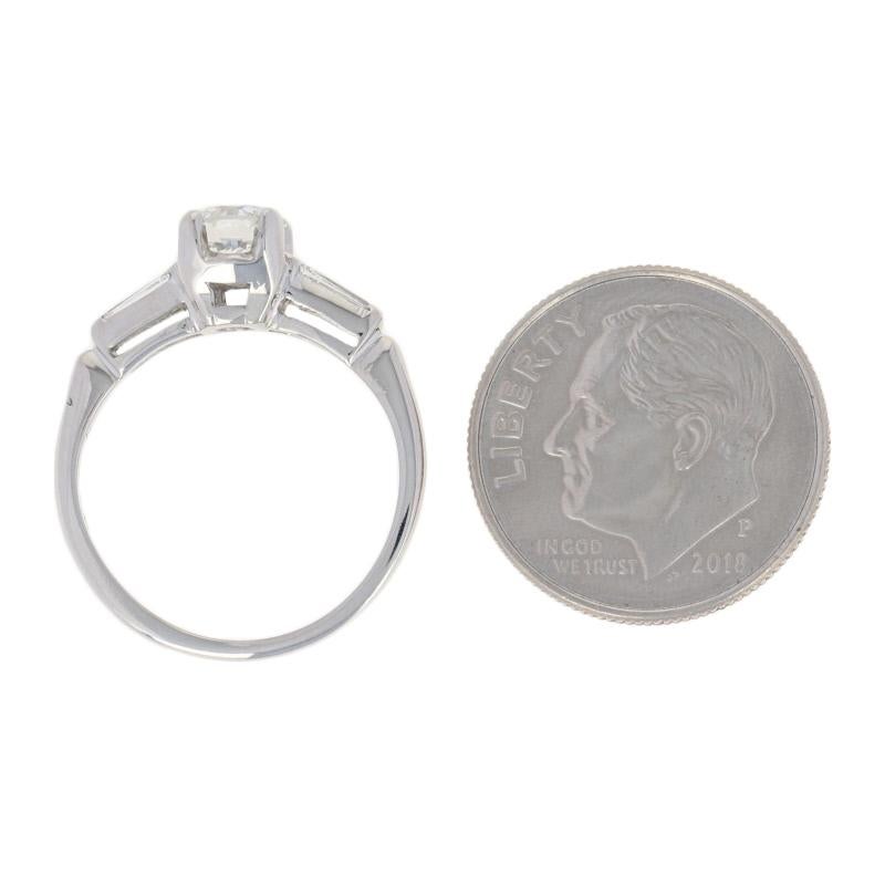 .70 Carat European Cut Diamond Vintage Engagement Ring, 900 Platinum GIA 2