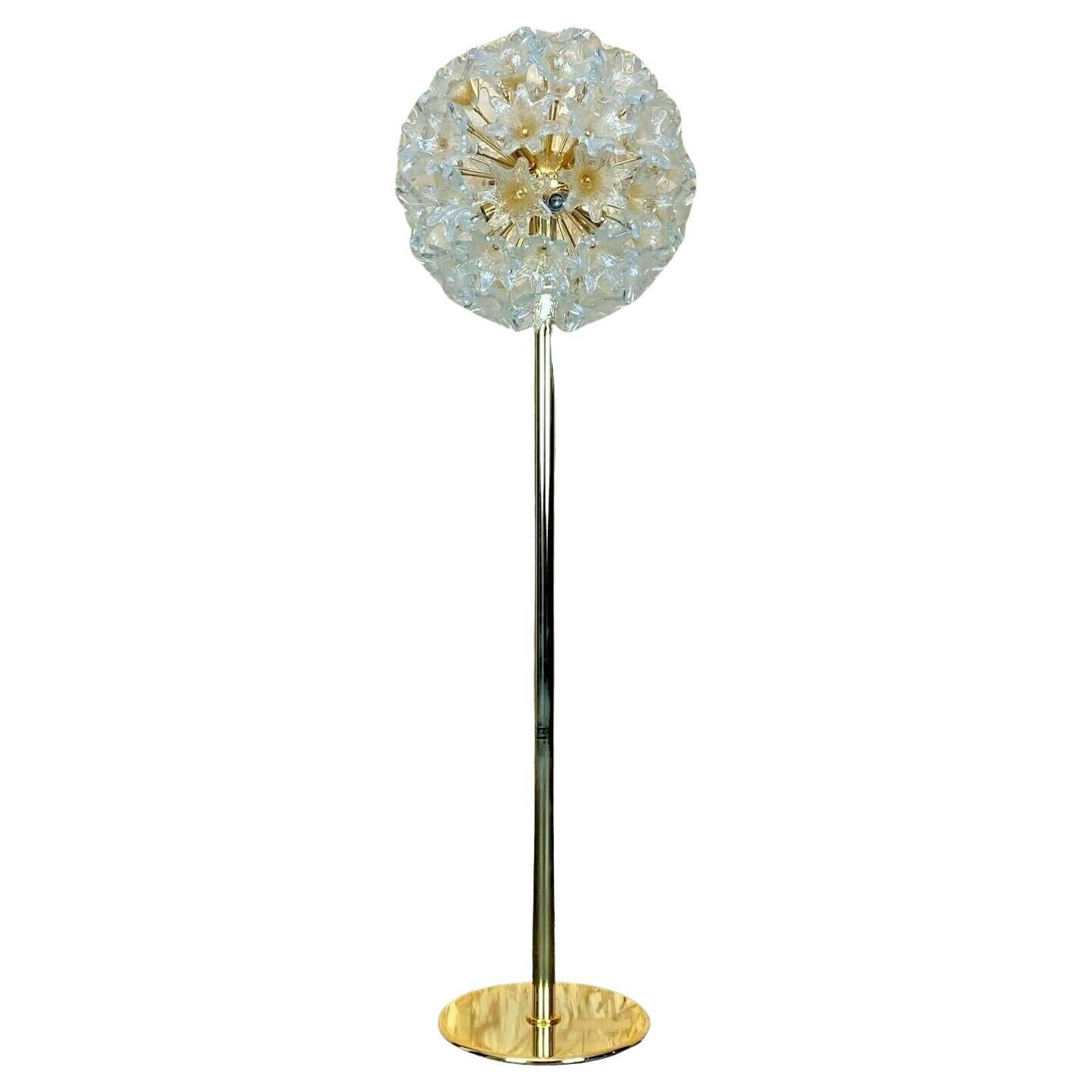 70er Jahre Lampe Leuchte Floor Lamp Toni Zuccheri, VeArt für Venini Italien 70s For Sale