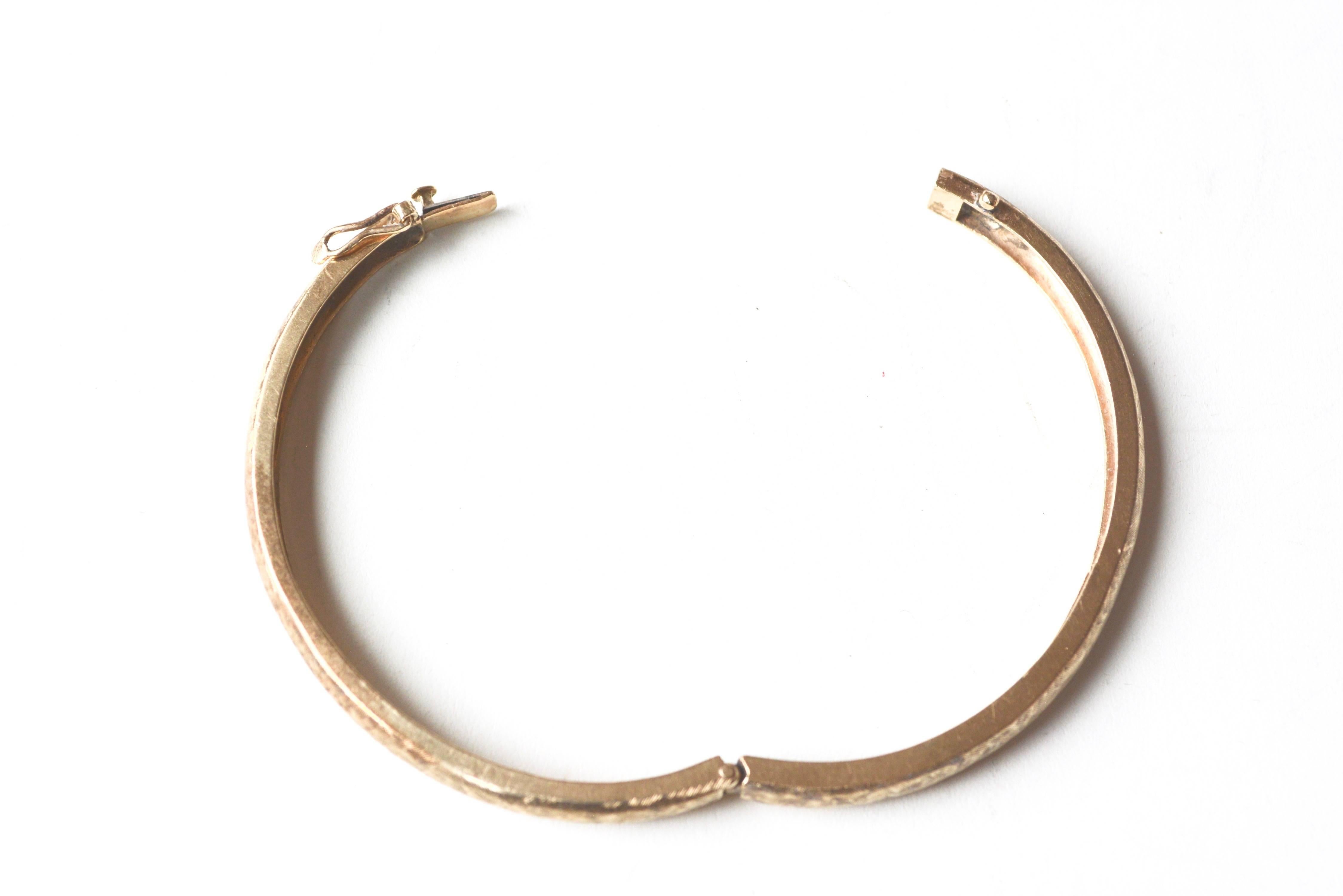 1970s 14 Karat Gold Bracelet In Good Condition For Sale In Roxbury, CT