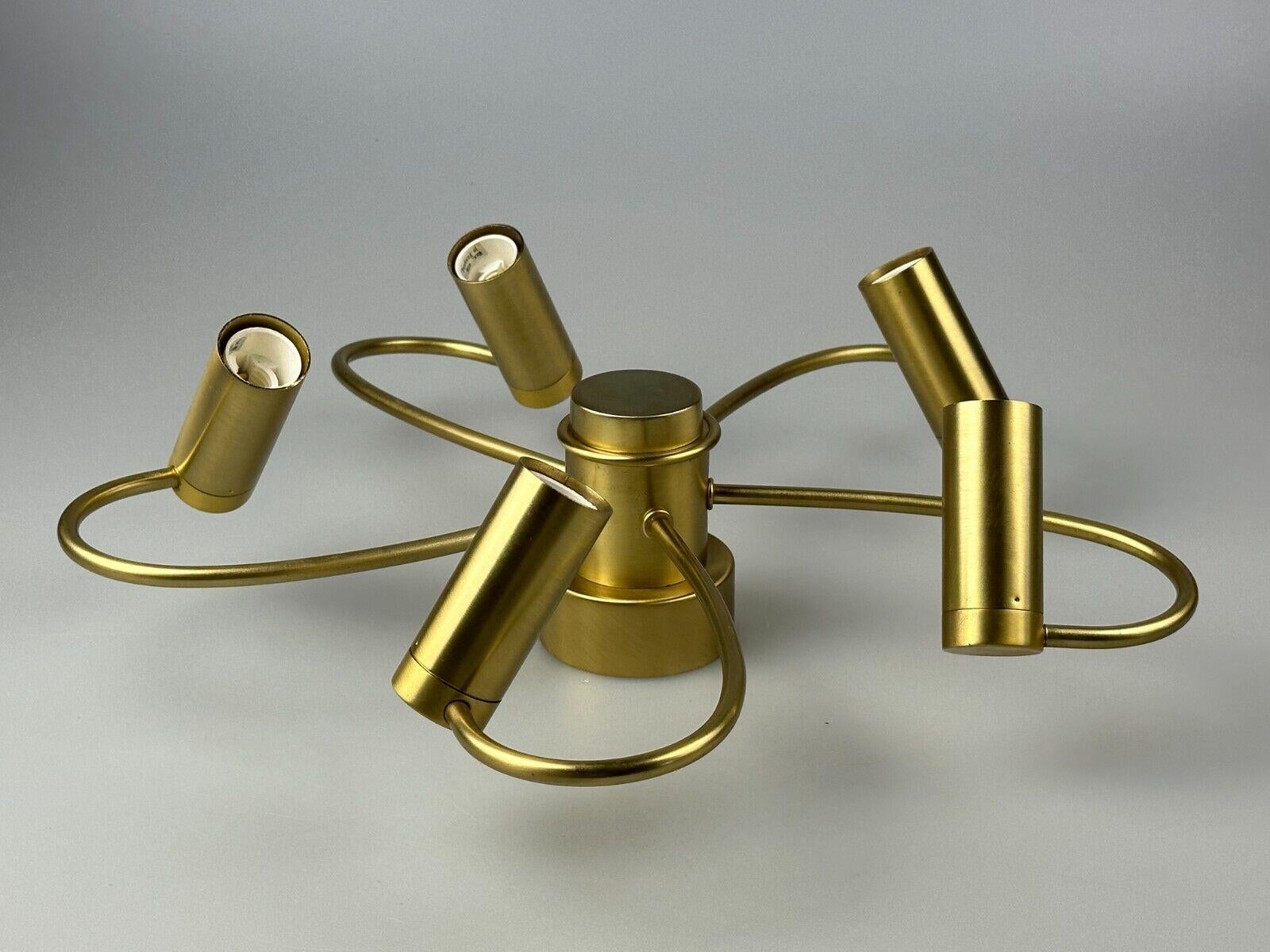 Late 20th Century 70s 5-bulb ceiling lamp Sputnik by Honsel Leuchten Germany Space Age For Sale