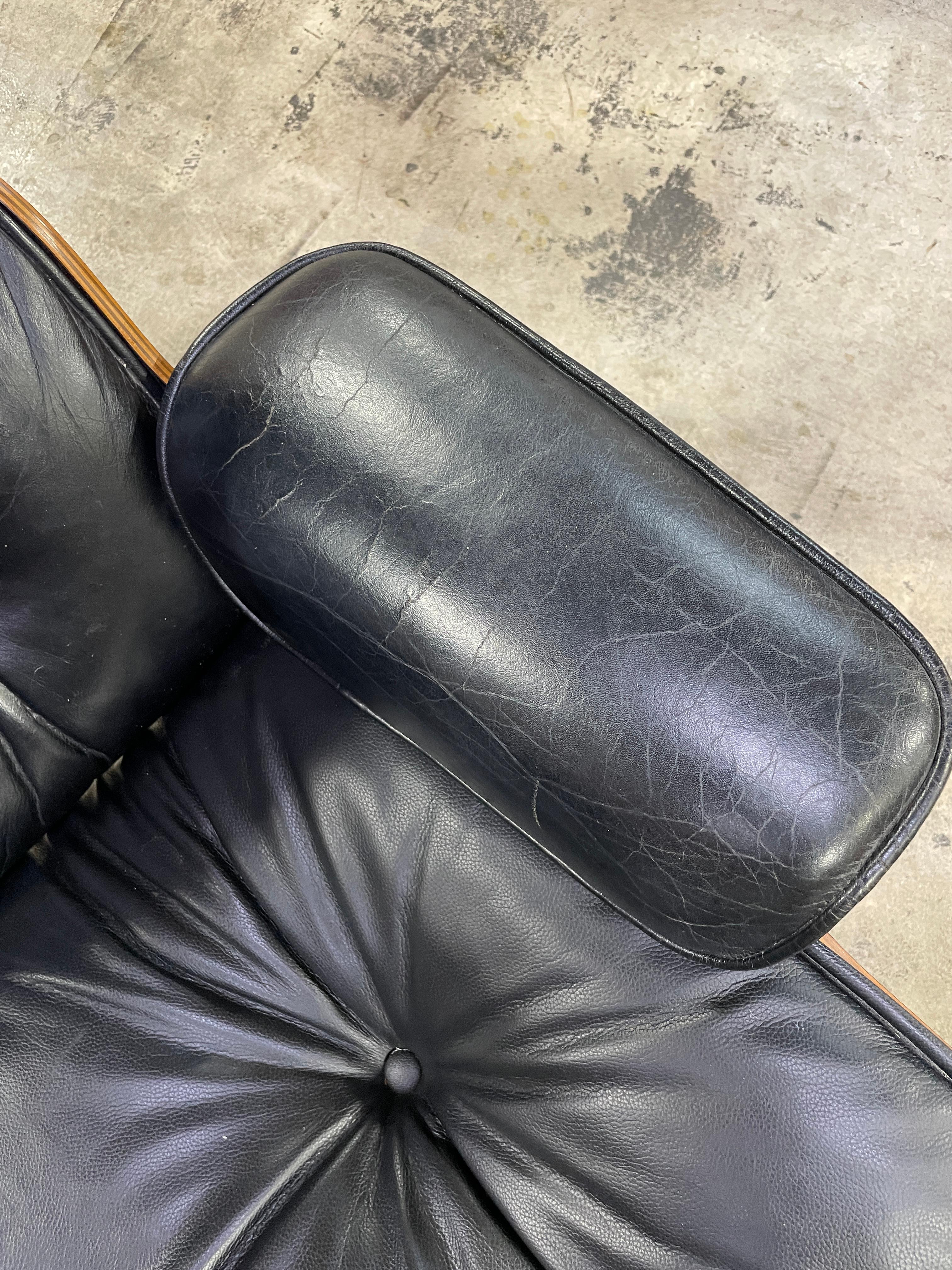 70s 80s Eames for Herman Miller 670/671 Lounge Chair and Ottoman For Sale 3