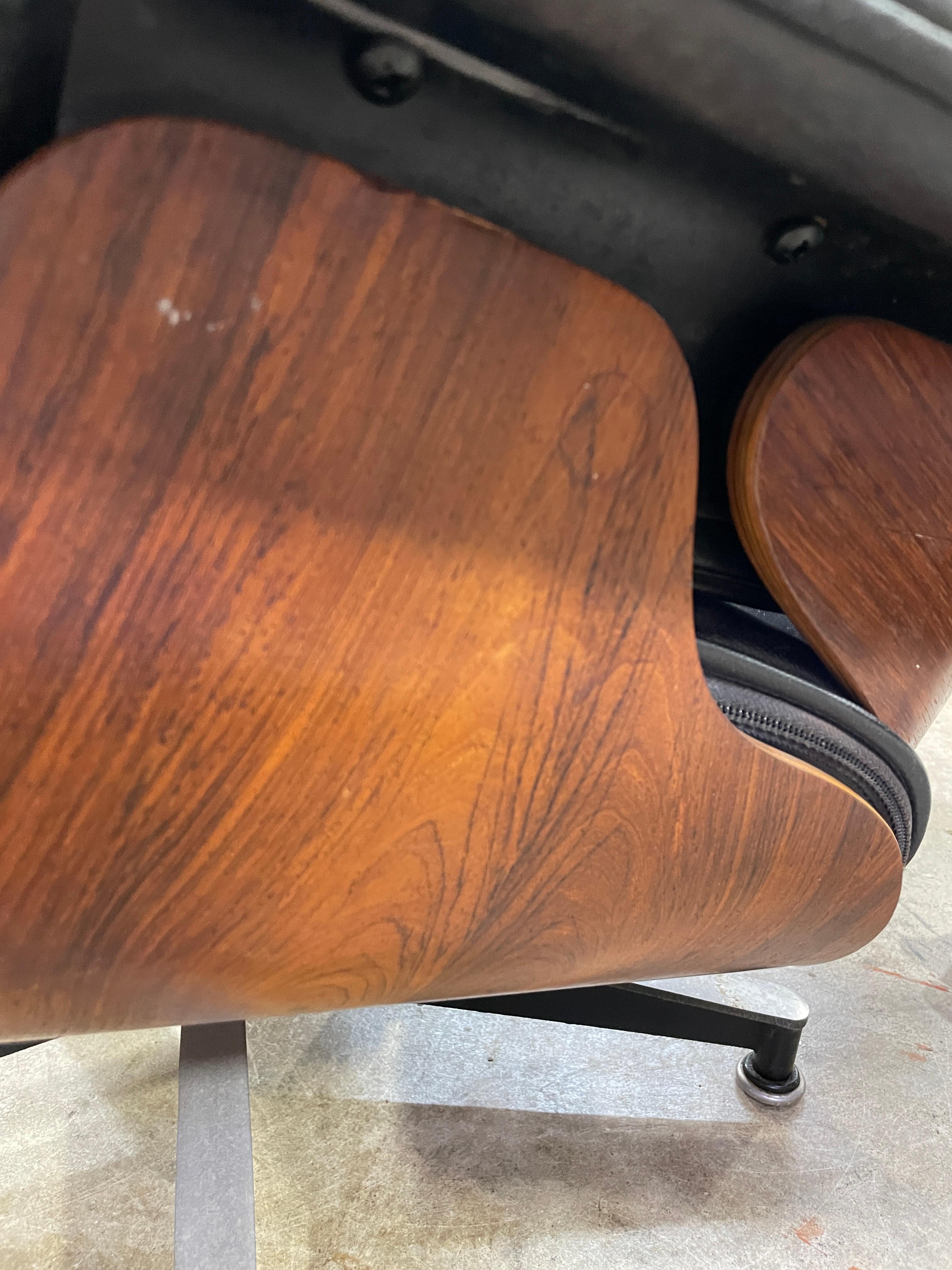 70s 80s Eames for Herman Miller 670/671 Lounge Chair and Ottoman For Sale 7