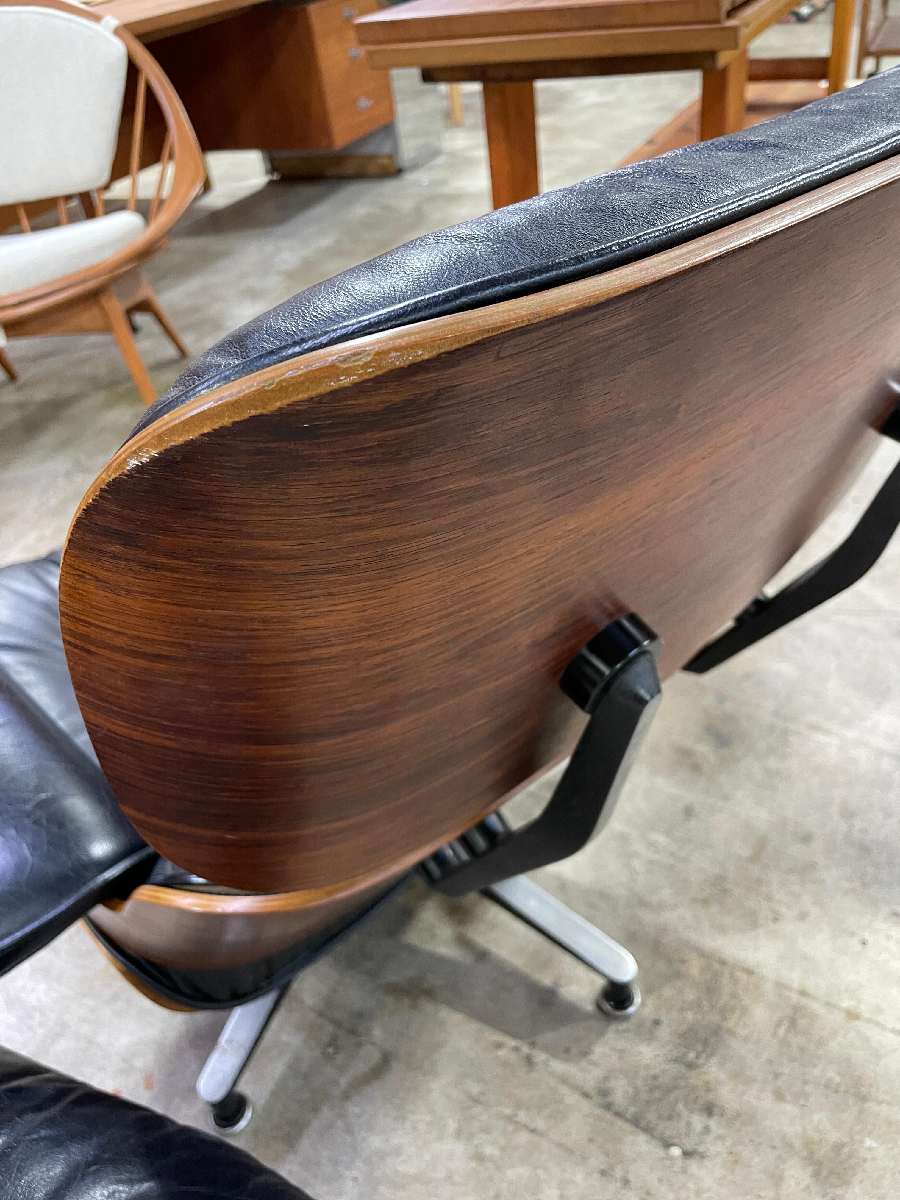 70s 80s Eames for Herman Miller 670/671 Lounge Chair and Ottoman For Sale 9