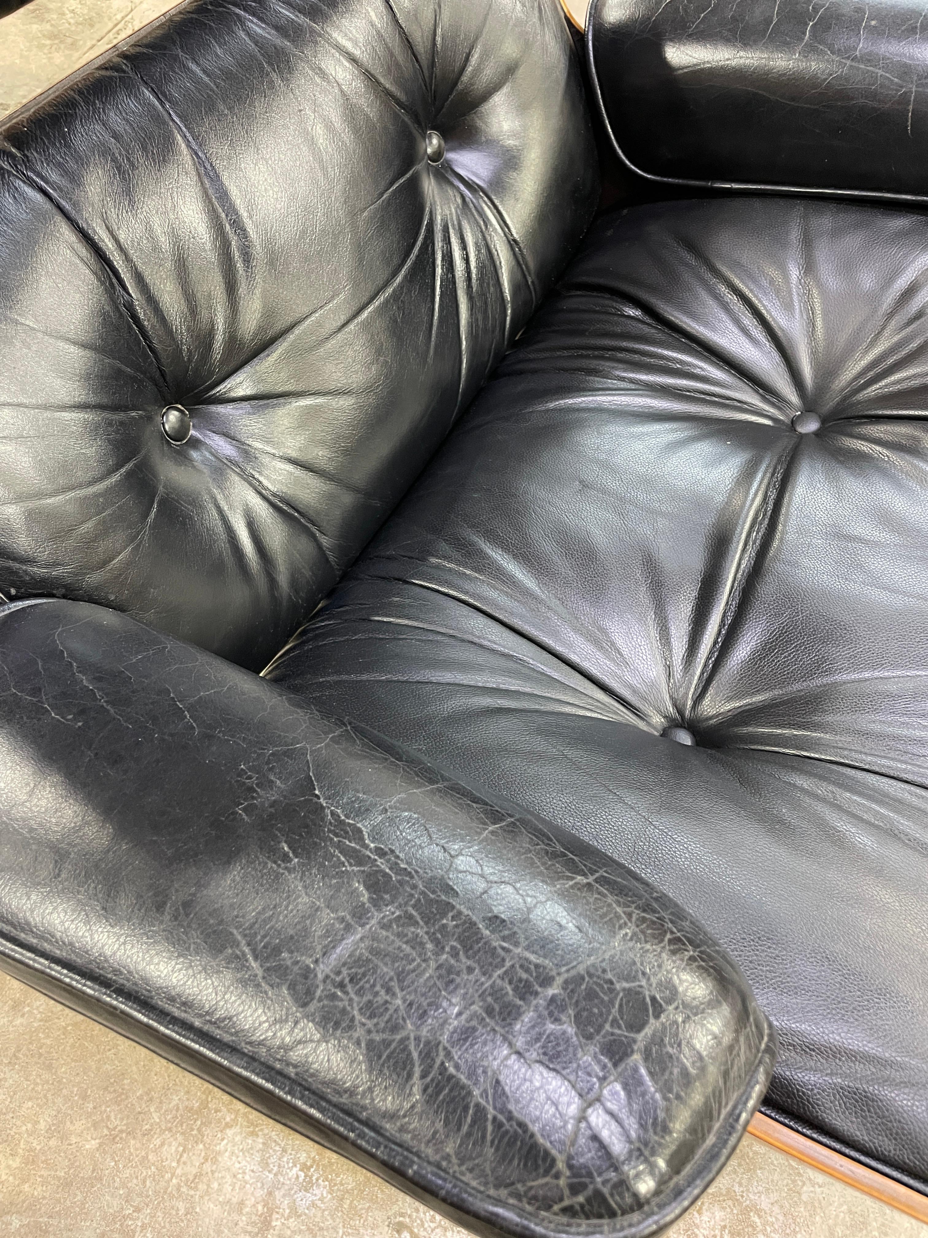 70s 80s Eames for Herman Miller 670/671 Lounge Chair and Ottoman For Sale 2