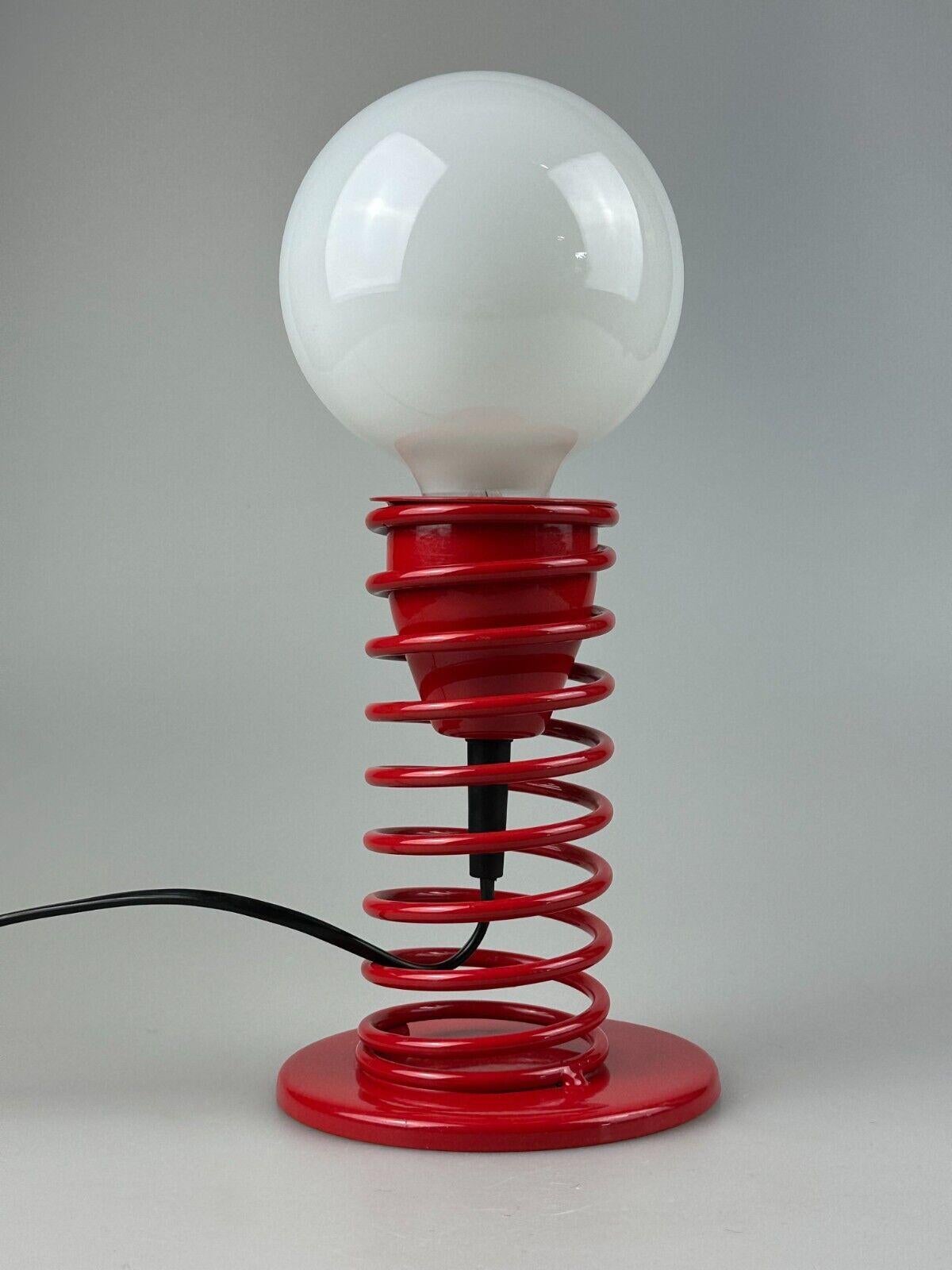 70s 80s postmodern table lamp feather lamp from Germany space age design In Good Condition For Sale In Neuenkirchen, NI