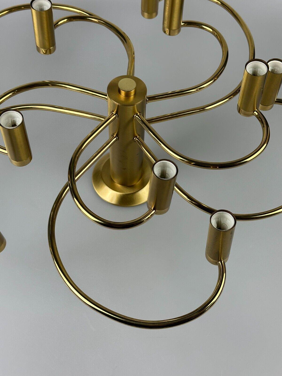 70s 80s Sputnik ceiling lamp by Vielhaber Leuchten Germany brass 1