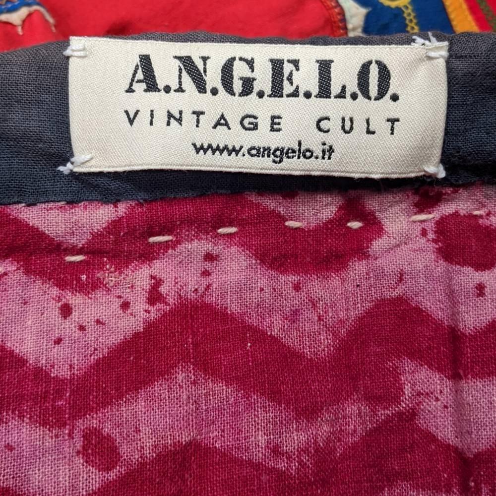 70s A.N.G.E.L.O. Vintage Cult multicolor cotton Rajasthani knee-length skirt For Sale 4
