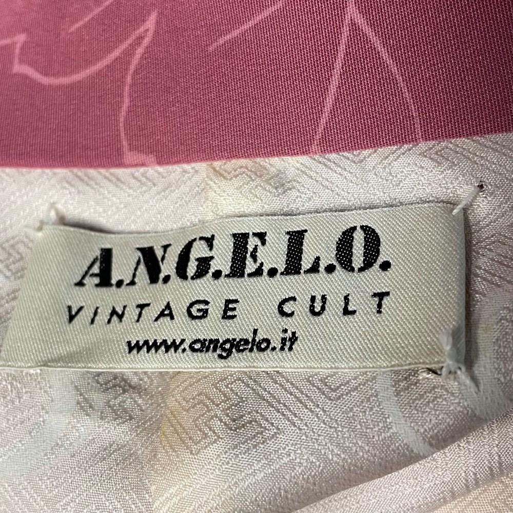 70s A.N.G.E.L.O. Vintage cult pink silk japanese short kimono For Sale 1