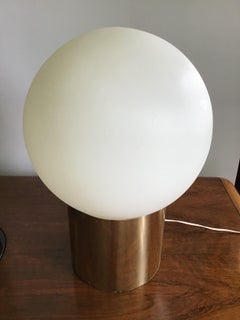 1970s Attributed Kovacs Sonneman Large Globe Lamp