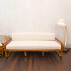 70's Bamboo Sofa Lined with Dedar Textile