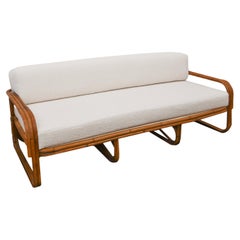 70's Bamboo Sofa Lined with Dedar Textile
