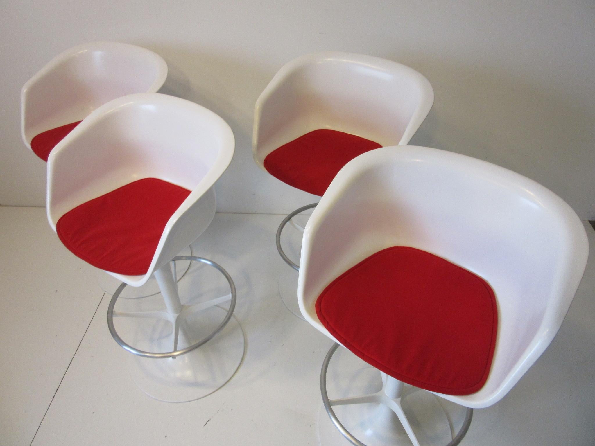 70's Bar Stools by Maurice Burke for Burke In Good Condition In Cincinnati, OH