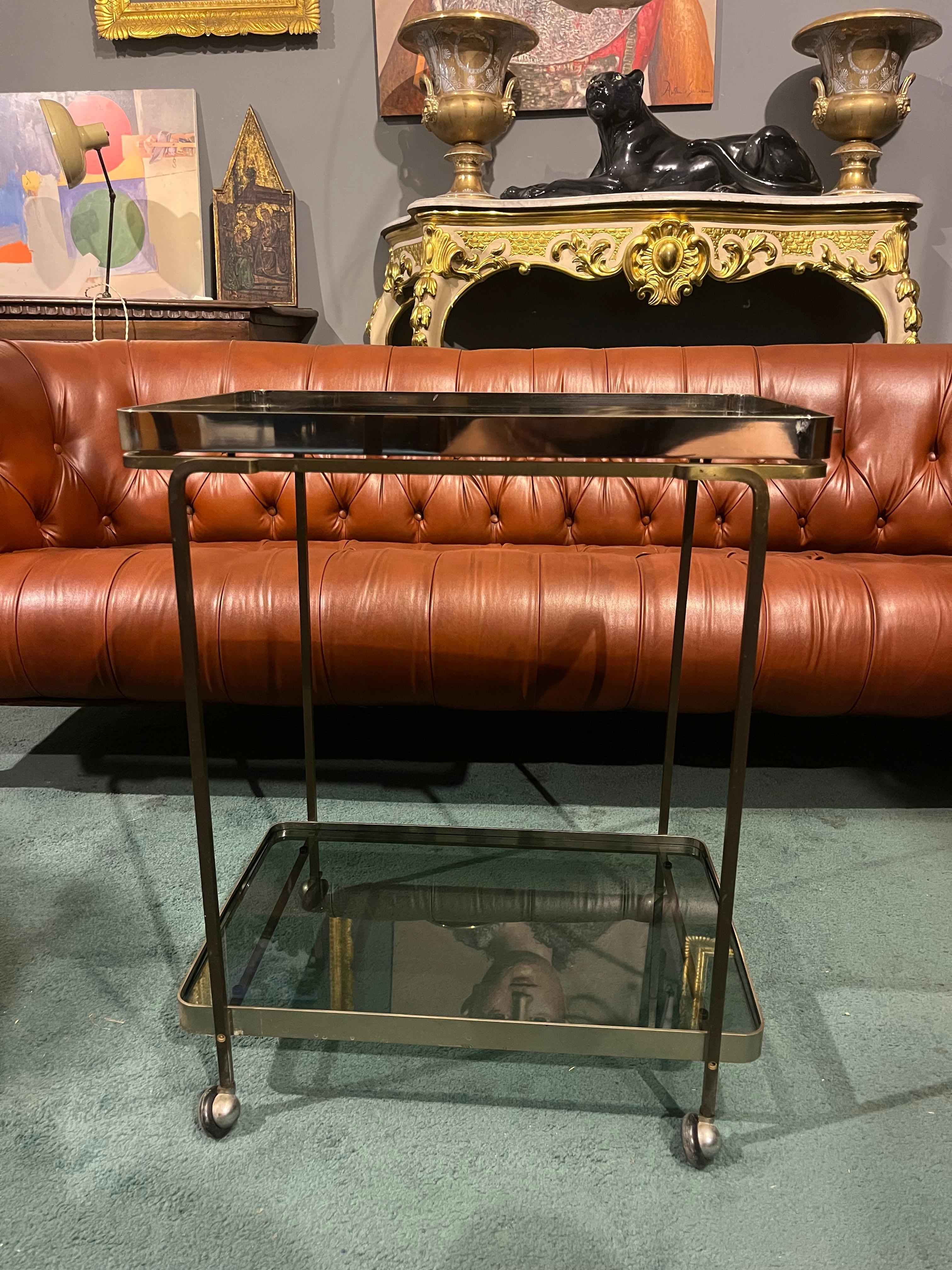 Italian 70's bar trolley by Allegri Parma en vente