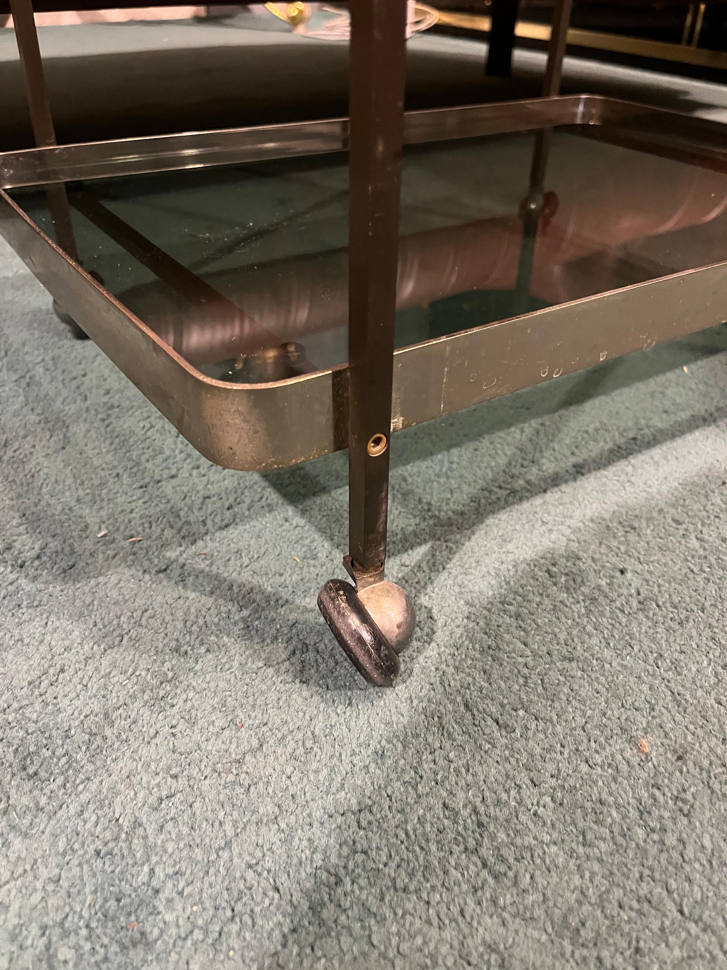 Métal 70's bar trolley by Allegri Parma en vente