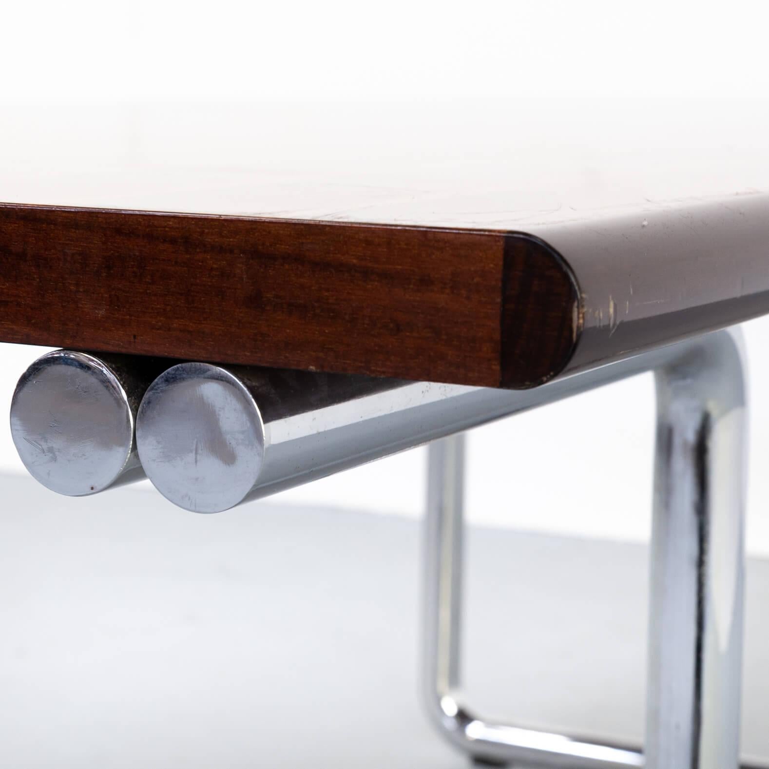 1970s Bauhaus Style Executive Desk Table For Sale 4
