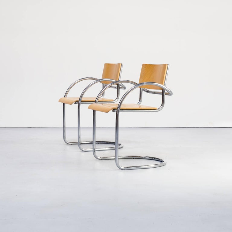 1970s Tubular chromed steel Bauhaus Chairs Set of 2 For ...