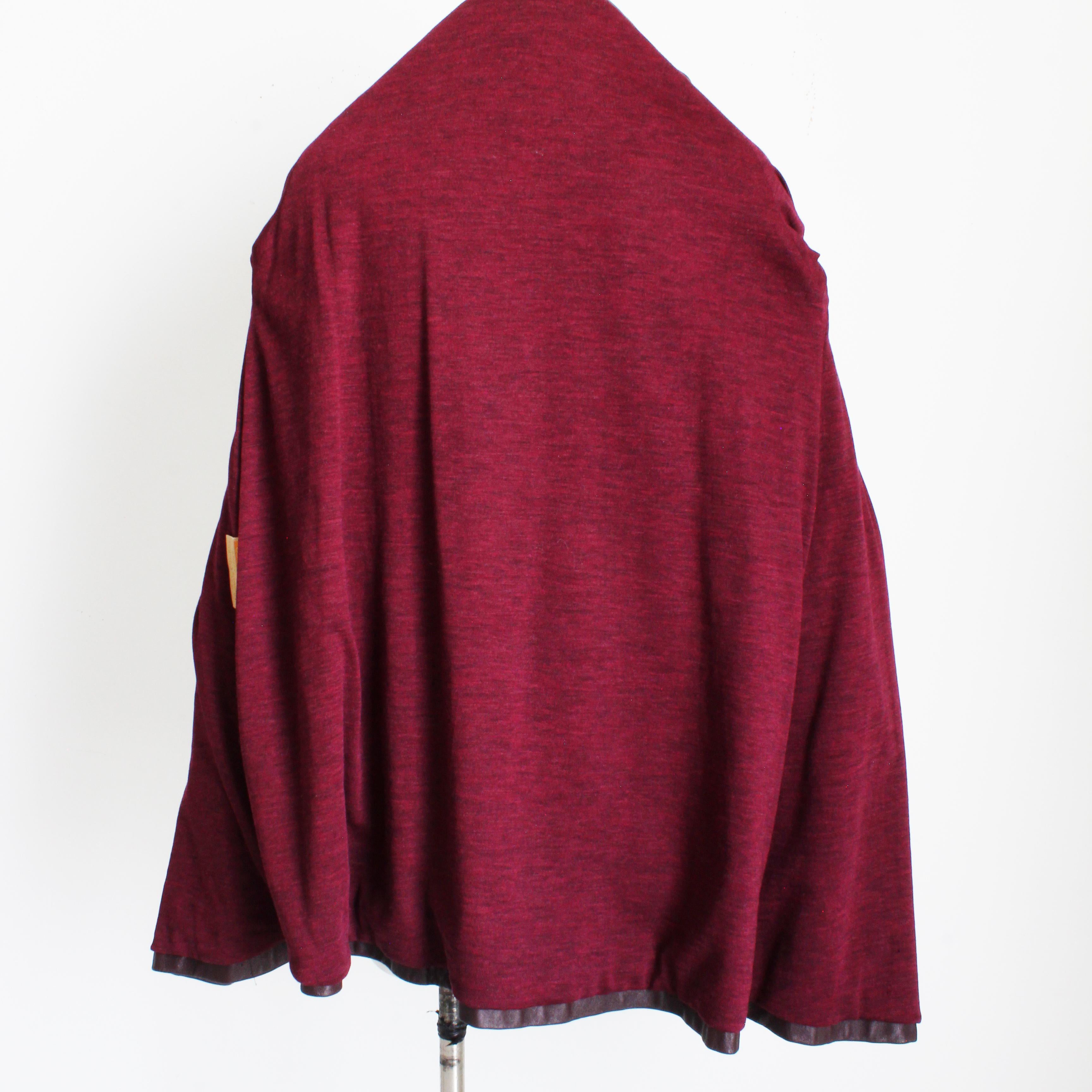 70er Bonnie Cashin for Sills Mantel Burgund Lederbeutel Taschen Lord & Taylor im Angebot 3