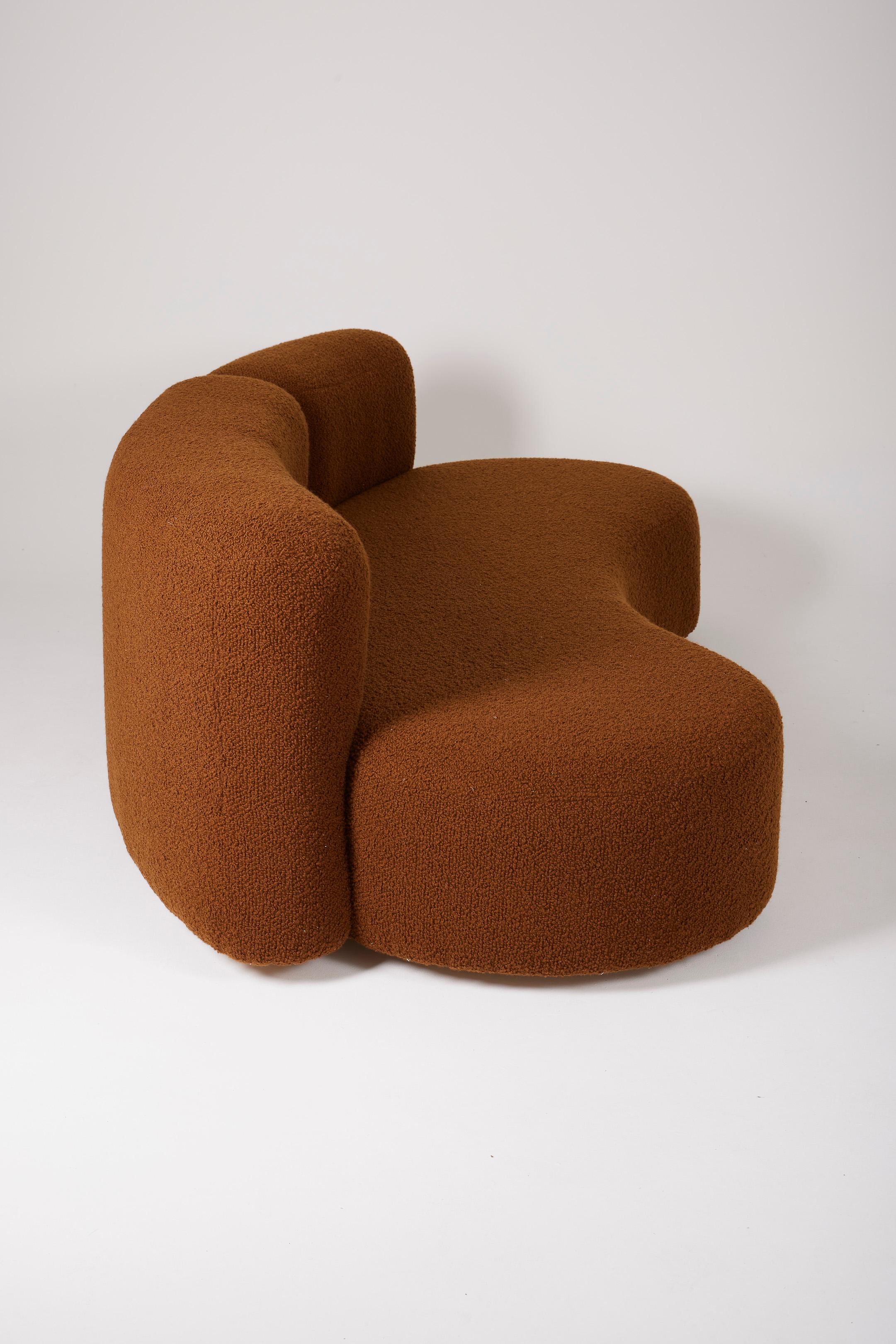 70er Jahre Bouclé 3-Sitzer Sofa im Angebot 5