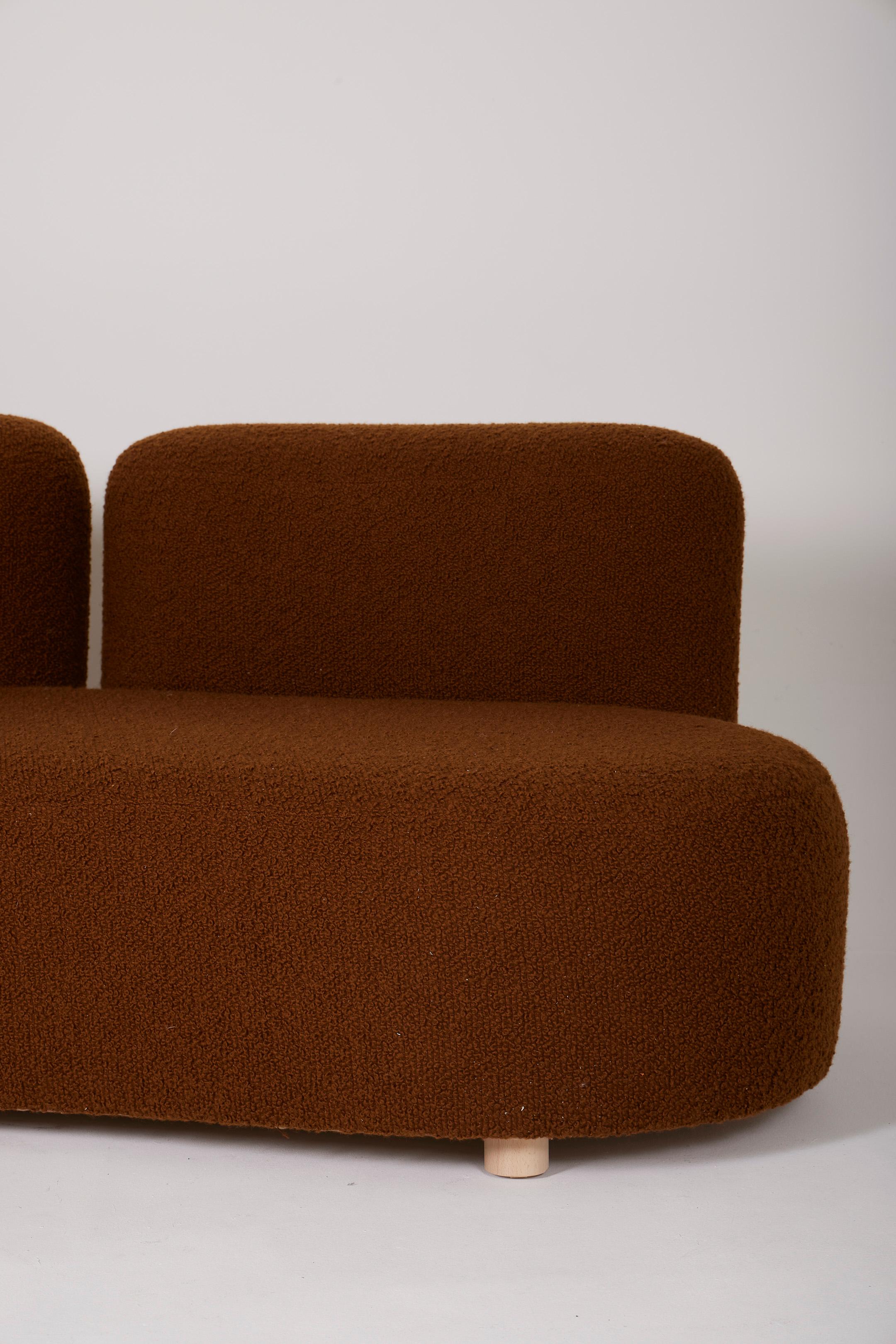 70er Jahre Bouclé 3-Sitzer Sofa im Angebot 10