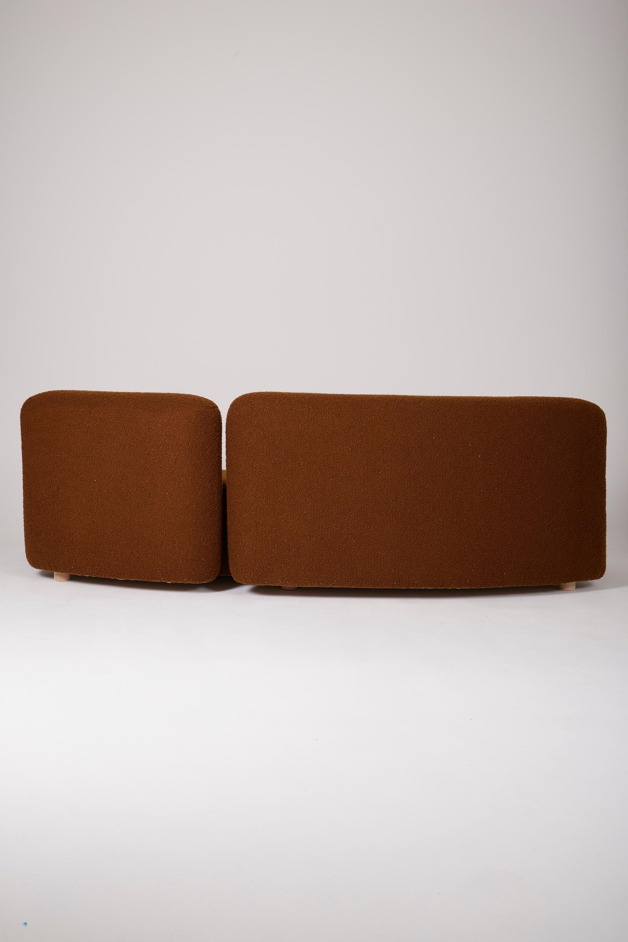 70er Jahre Bouclé 3-Sitzer Sofa im Angebot 2