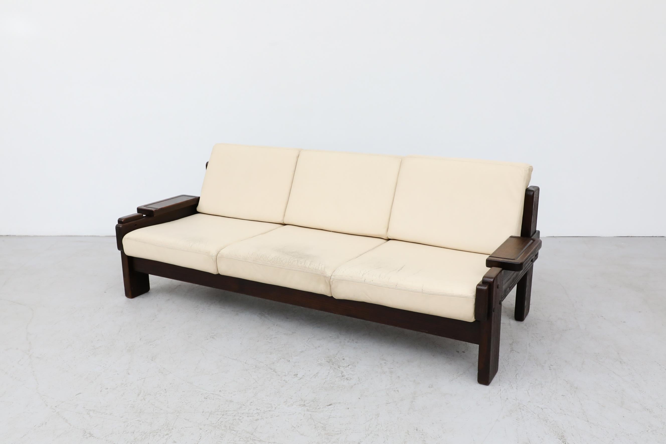 wood frame sofa