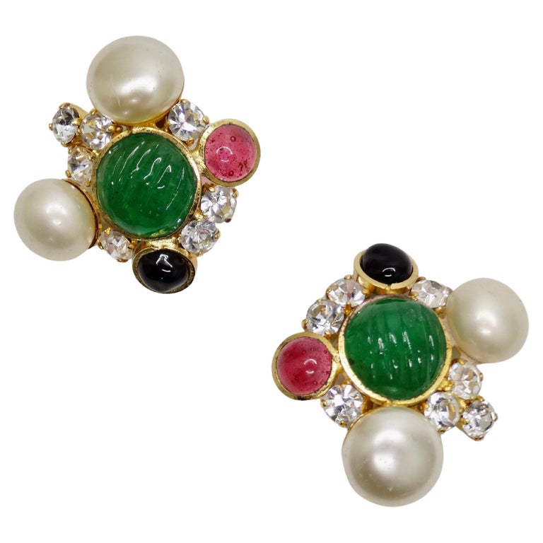 Chanel Pearl Earrings - 415 For Sale on 1stDibs