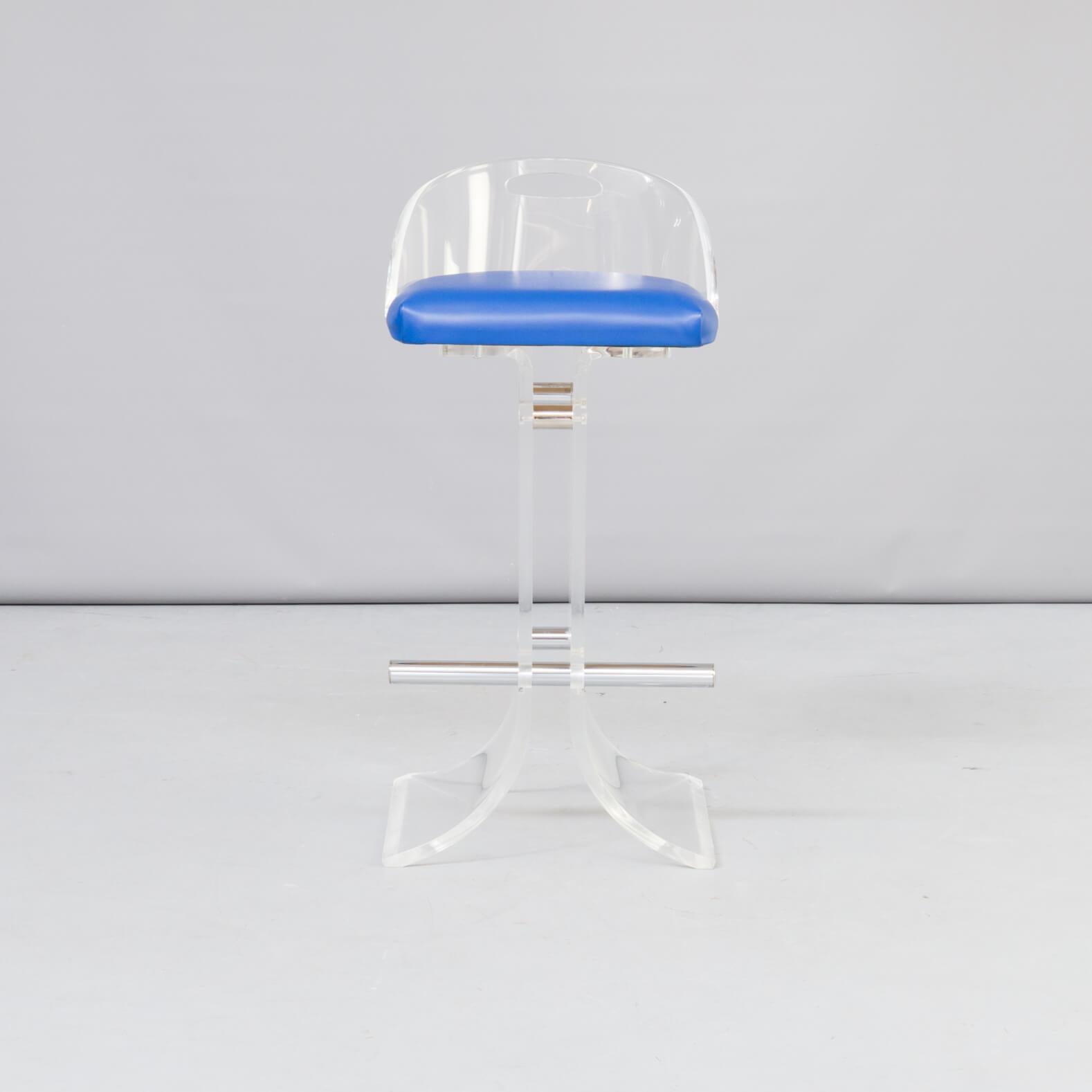 Mid-Century Modern 1970s Beautiful Barstools for Hill Manufacturing Co. Set of 6 For Sale