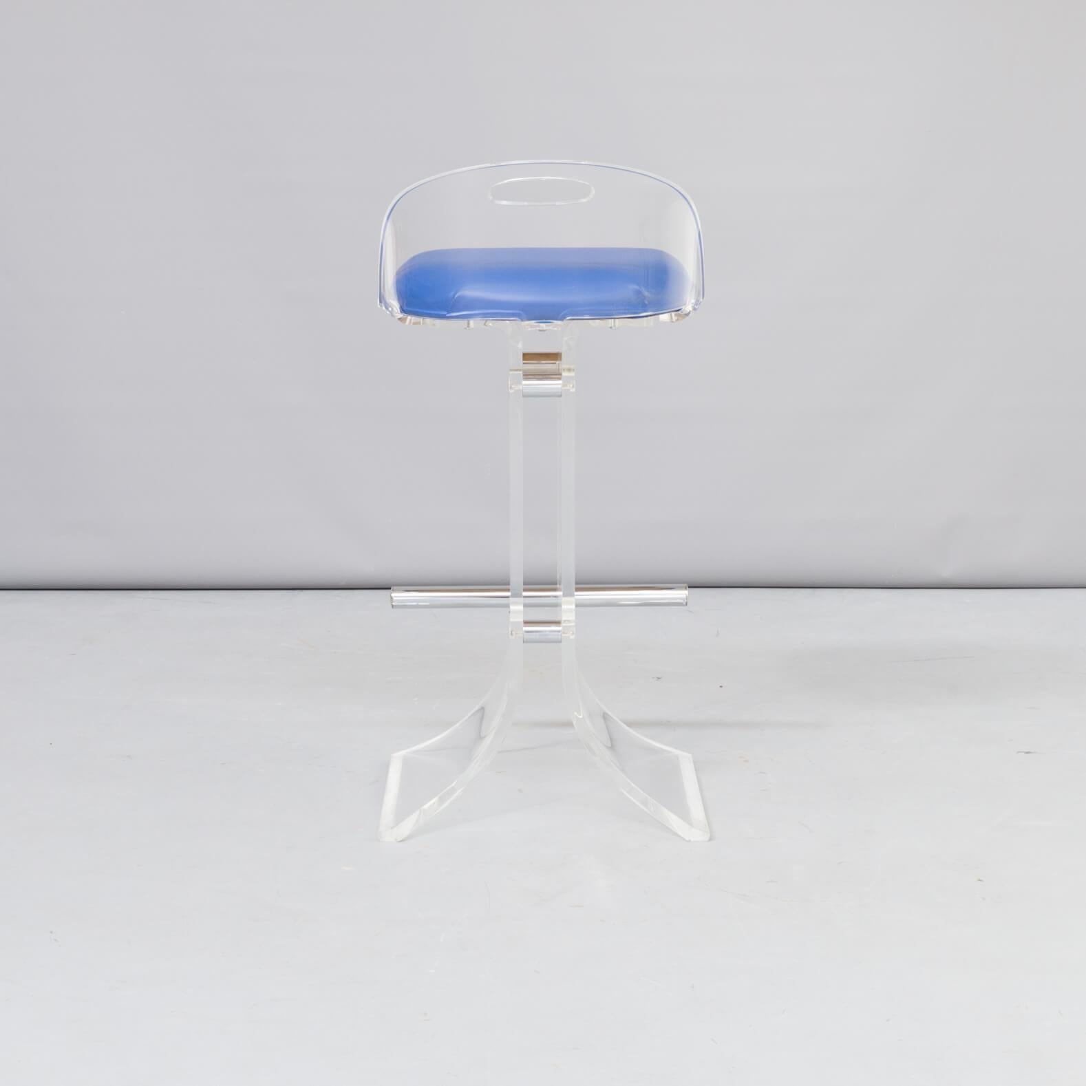 1970s Beautiful Barstools for Hill Manufacturing Co. Set of 6 In Good Condition For Sale In Amstelveen, Noord