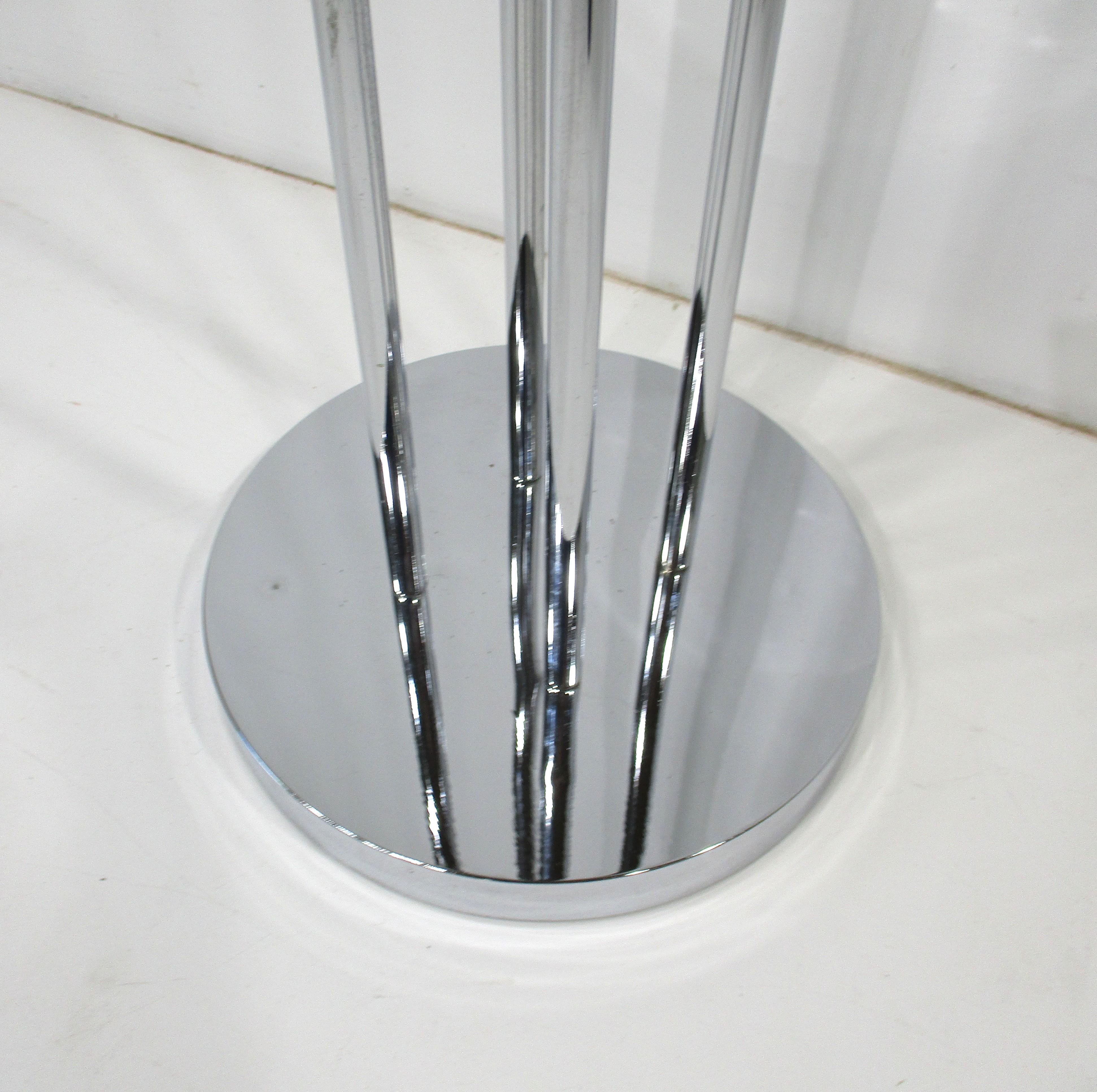 Appendiabiti cromato anni '70 nello stile di Verner Panton in vendita 2