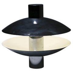 Lampe de table ronde chromée des années 70 par DDD Design