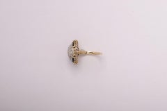 70's Cocktail Sapphire & Diamonds Ring