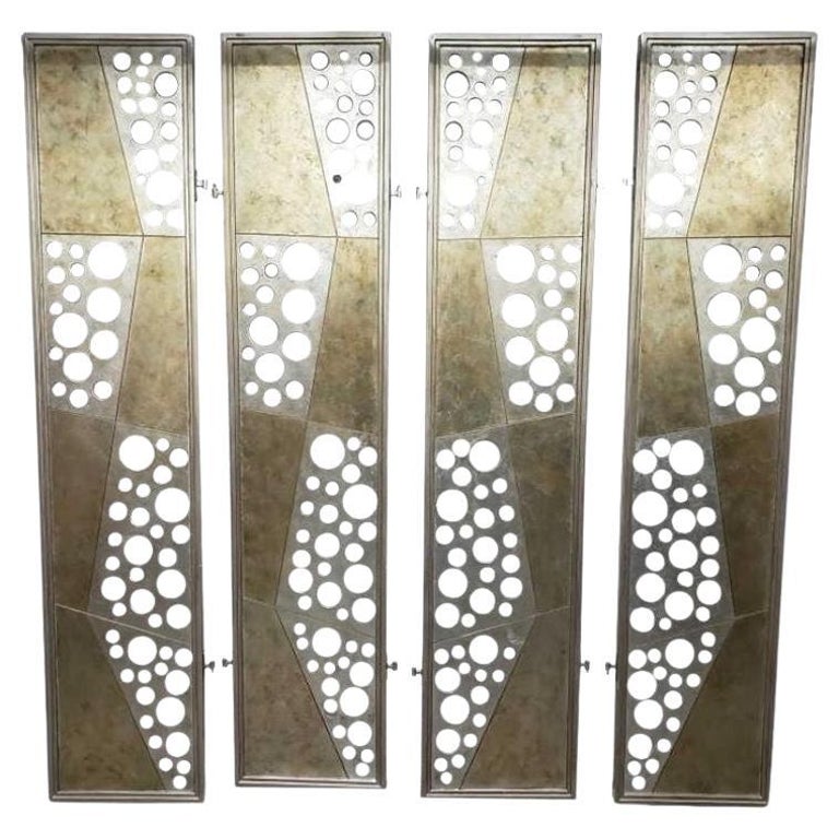 70s Contemporary Modern Wooden Room Dividers Set of 4 For Sale at 1stDibs