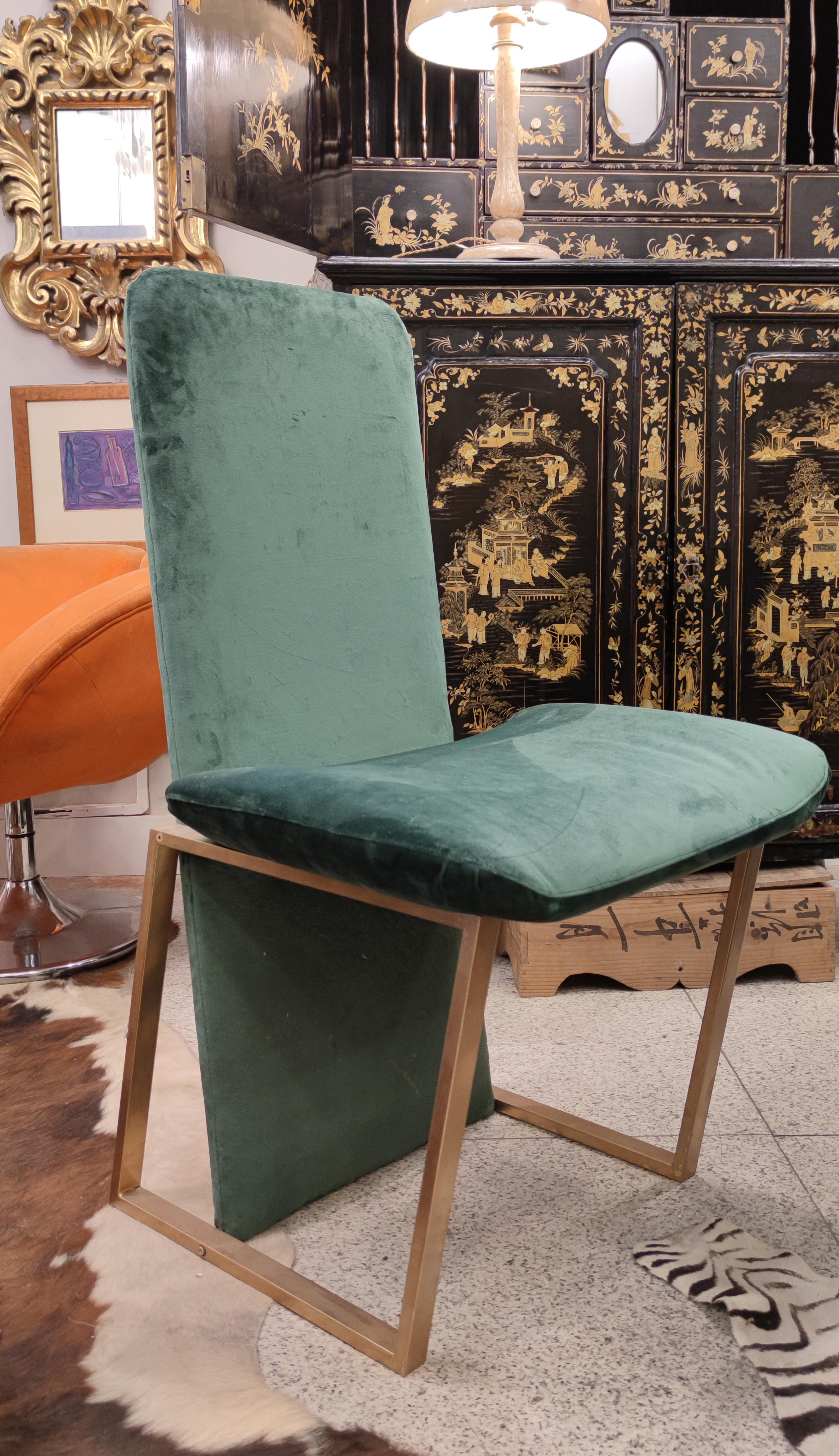 70s Couple Green Chairs, Italian Kazuhide Takahama 