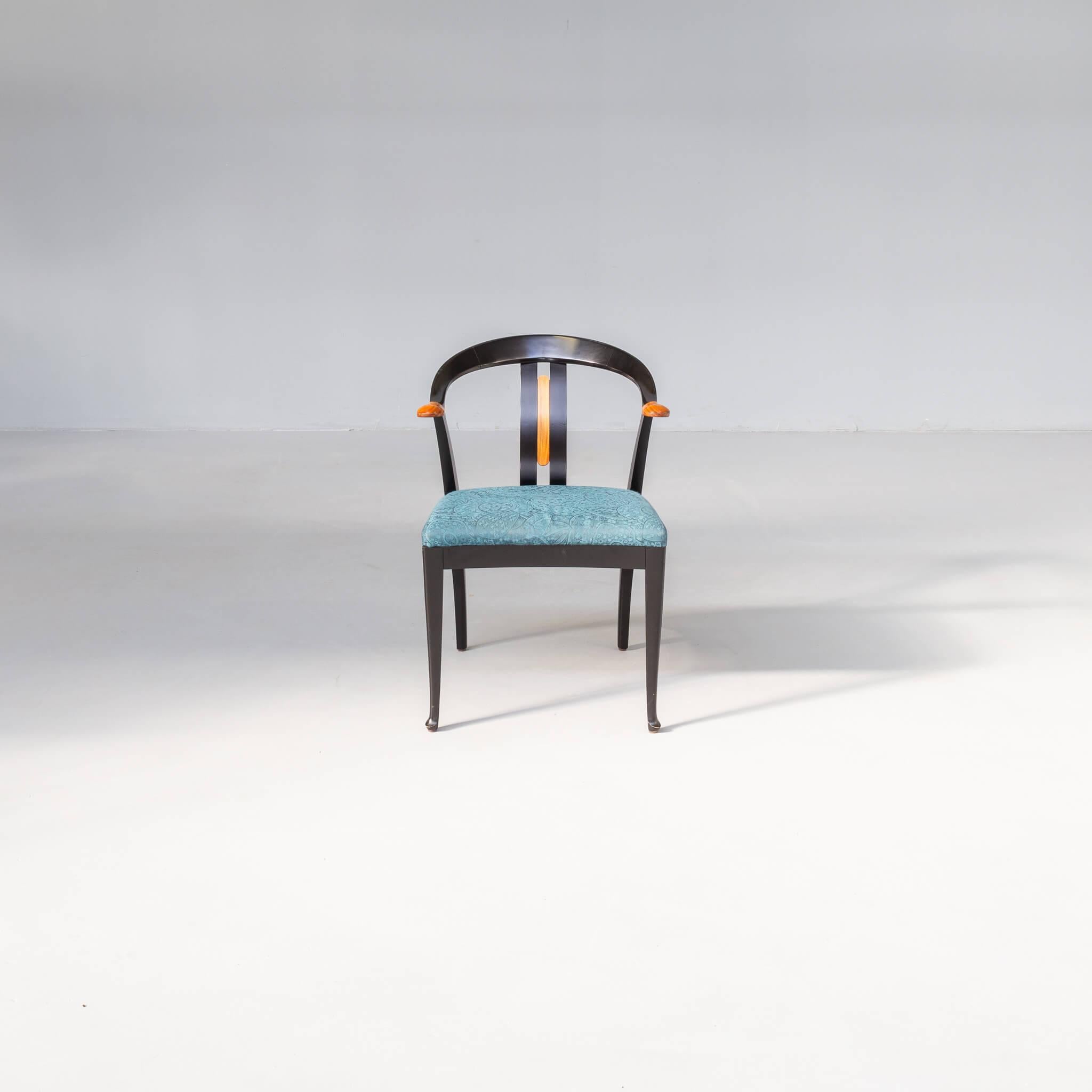 70s cow horn dining chairs for Giorgetti set/4 In Good Condition In Amstelveen, Noord