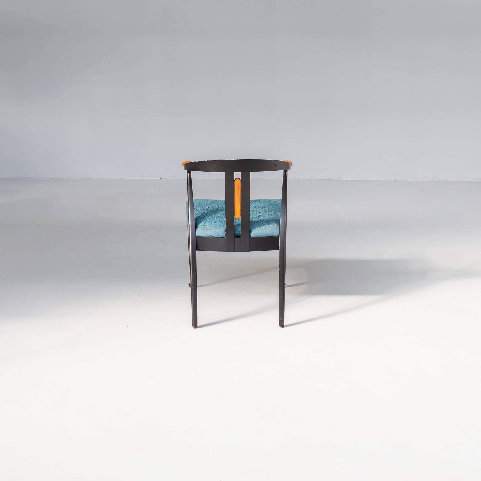 70s cow horn dining chairs for Giorgetti set/4 1