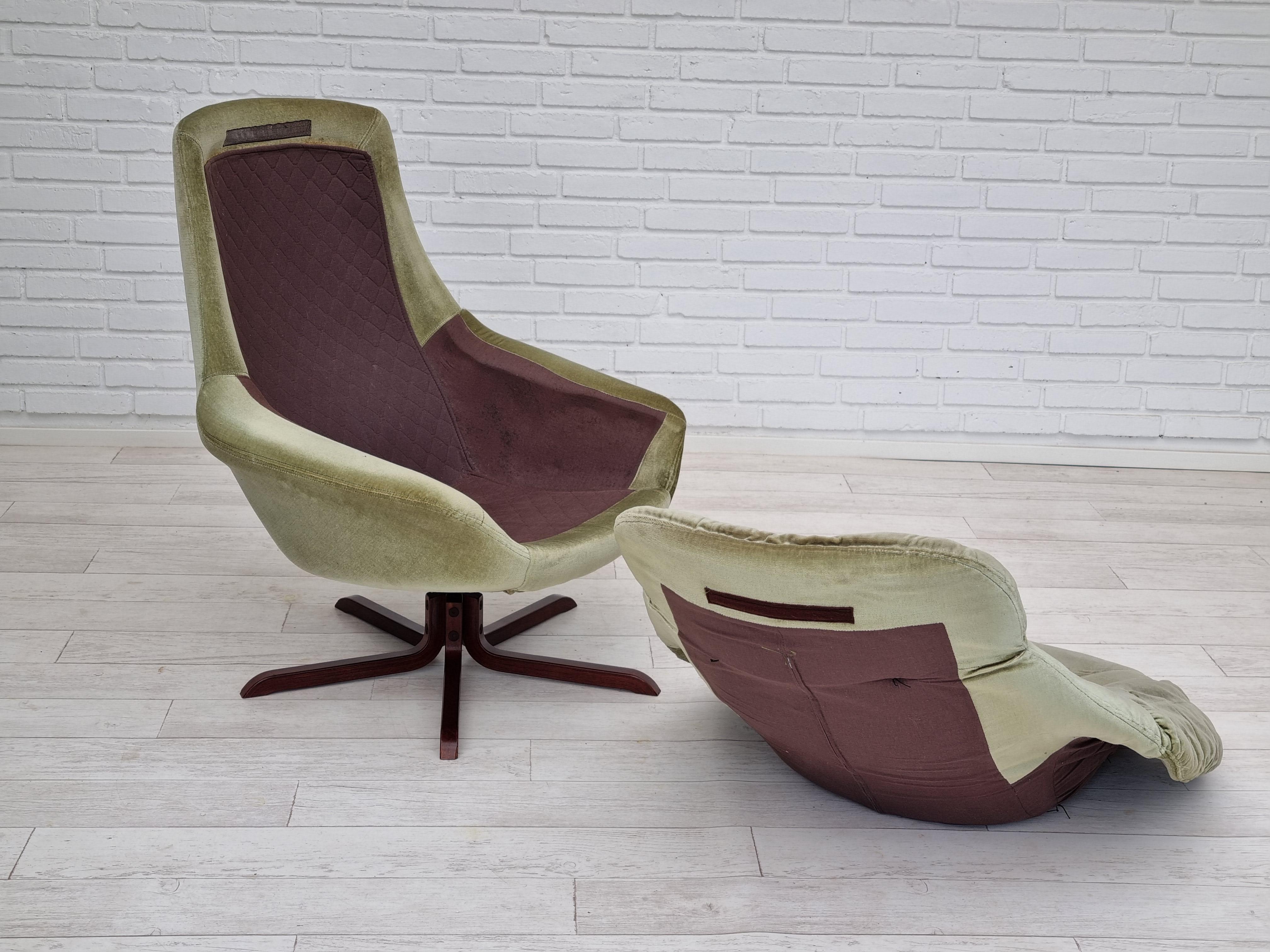 70s, Danish Design by H.W.Klein, Model Silhouette, Swivel Armchair 7