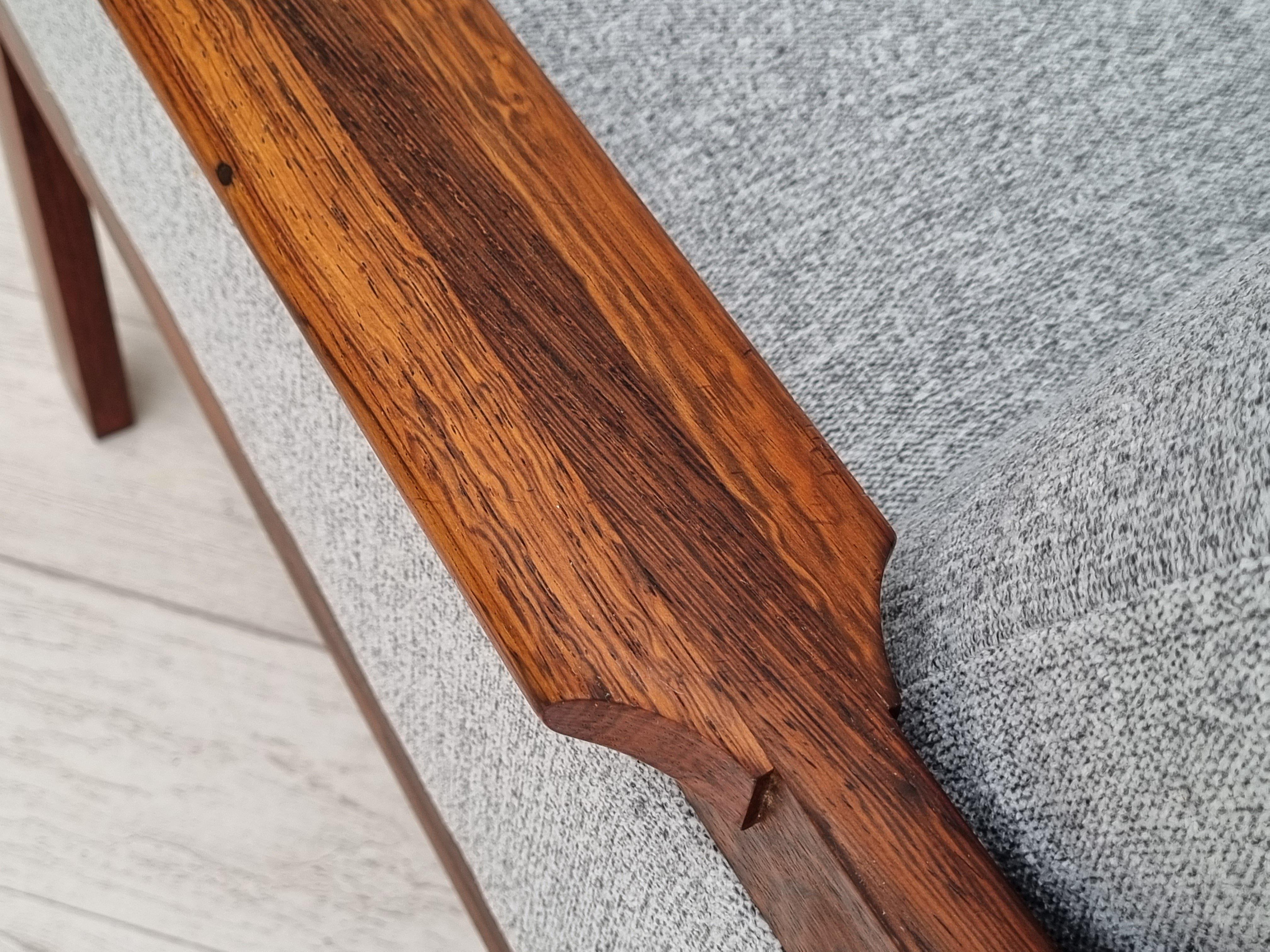 70s, Danish design by Illum Wikkelsø, model Capella, renovated armchair, teak 7