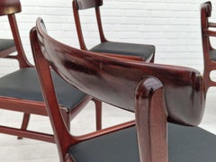 70s, Danish Design by Ole Wanscher, Set of Dining Chairs