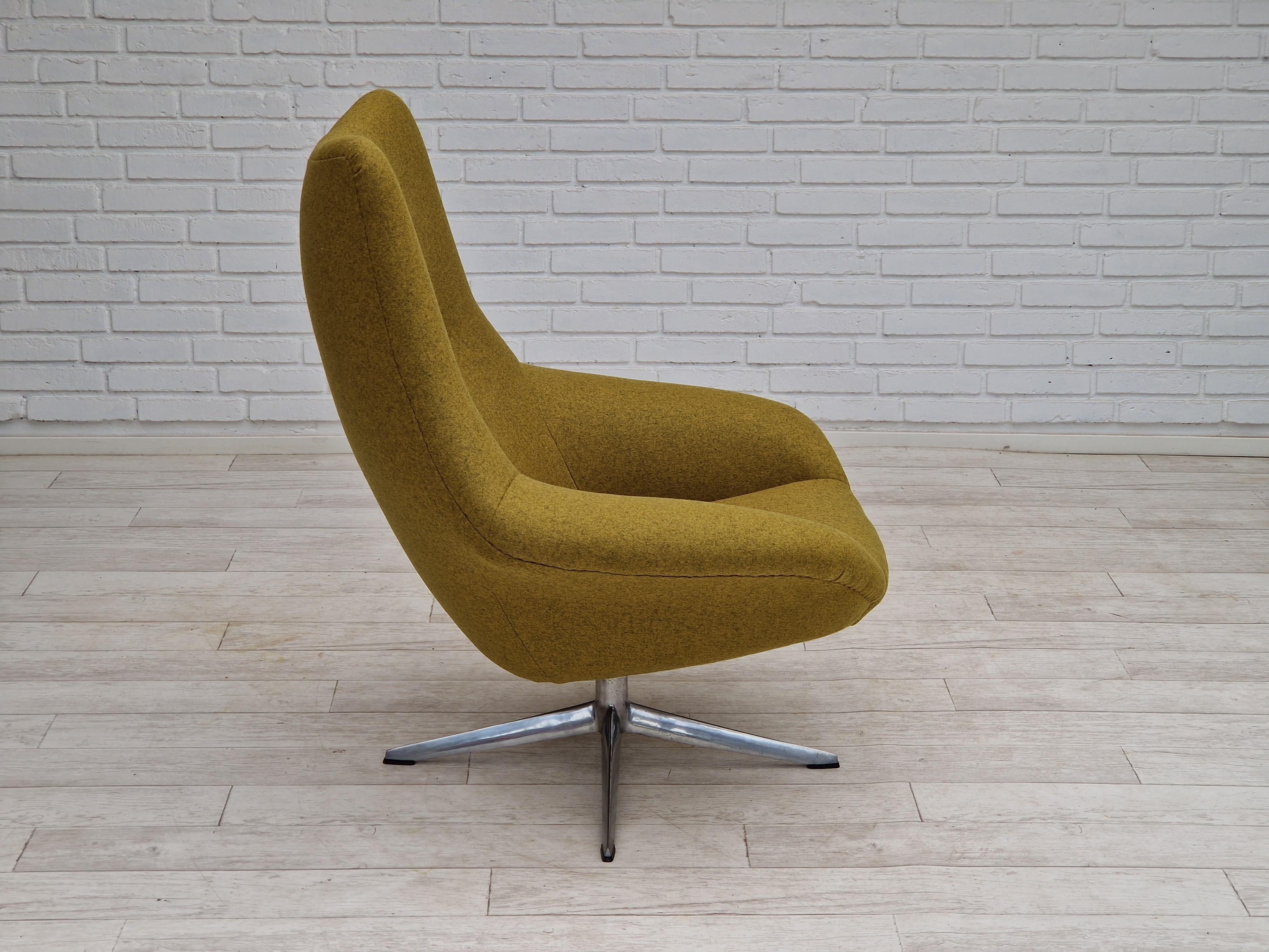 Aluminum 70s, Danish design, H.W.Klein for Bramin Møbler, chair model 