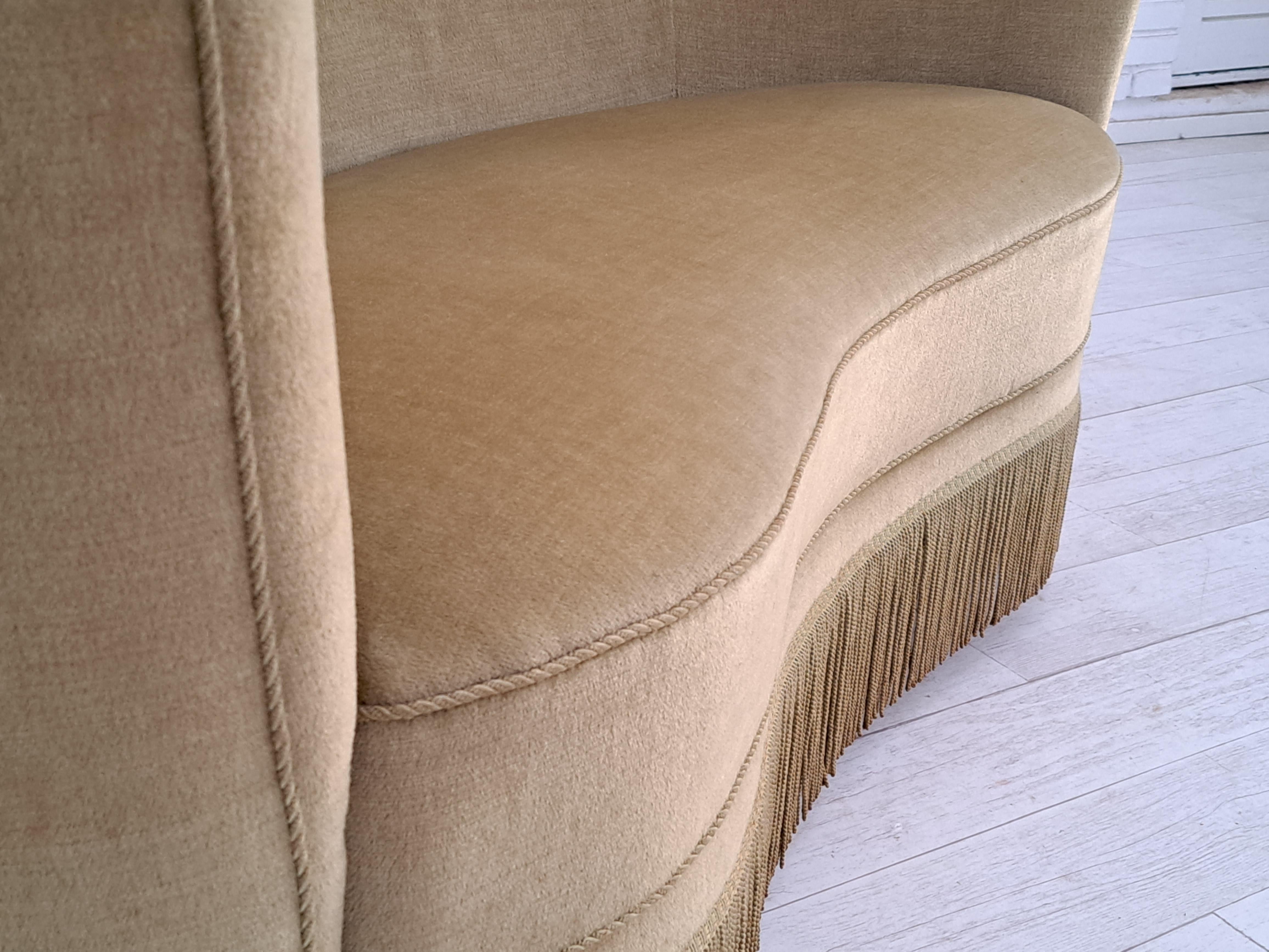 Velvet 70s, Danish Vintage 2 Seater 