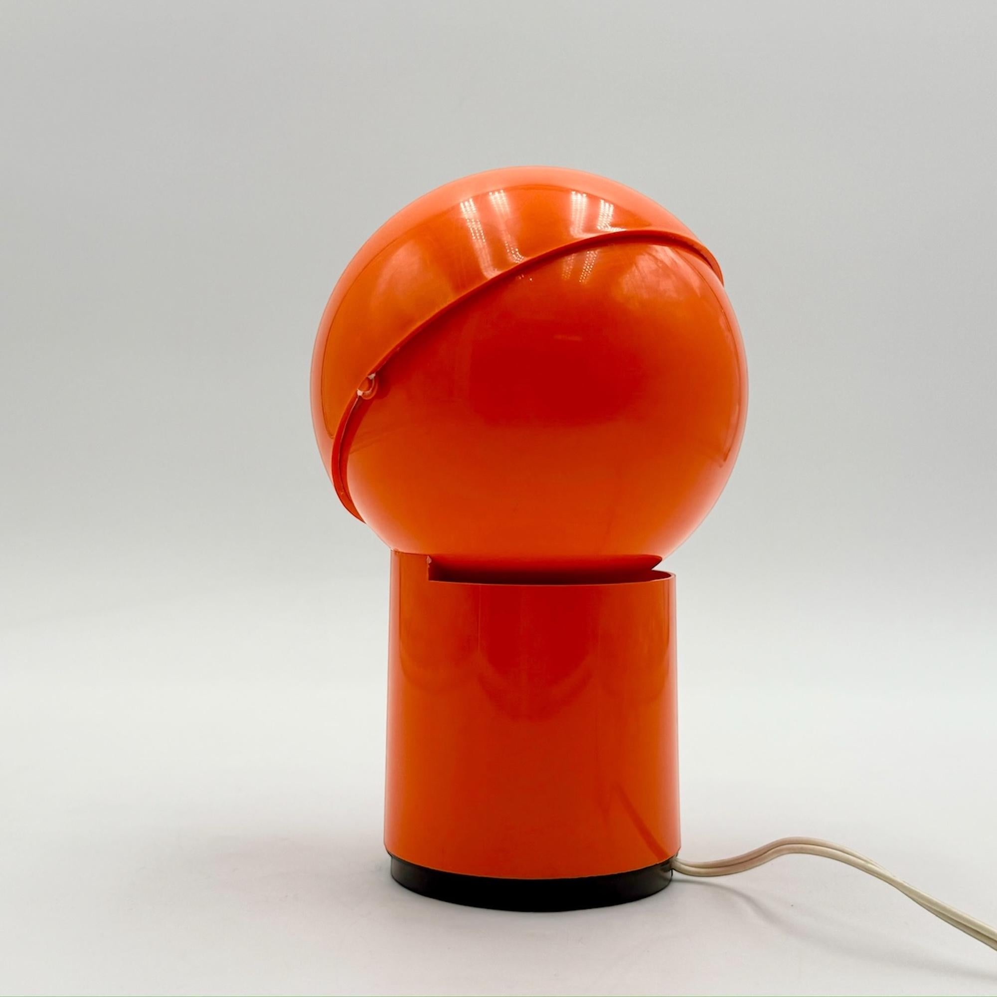 70s Design Lamp 'Sfera Notte' Gagiplast Orange Edition - Space Age Design Icon For Sale 4