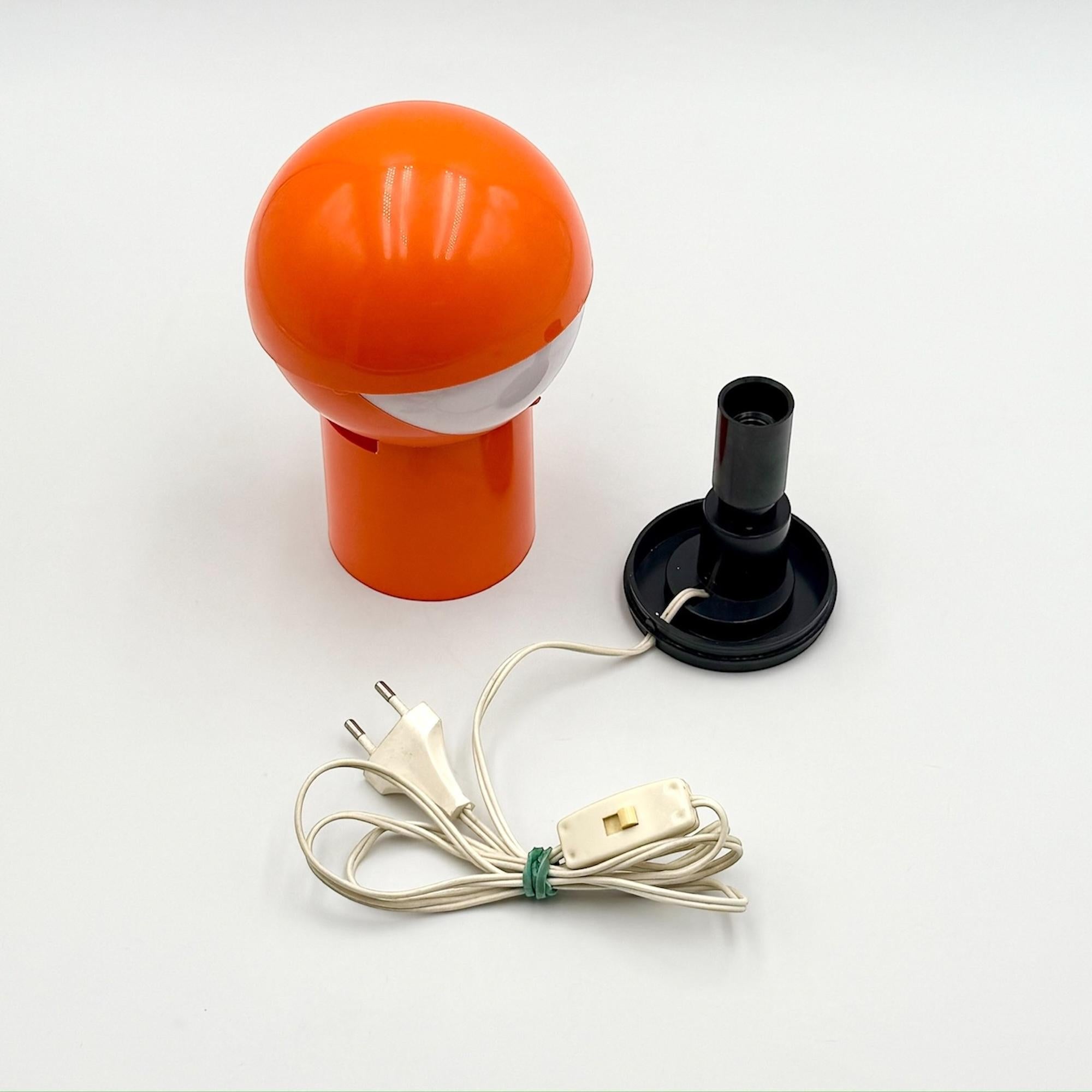 70s Design Lamp 'Sfera Notte' Gagiplast Orange Edition - Space Age Design Icon For Sale 5