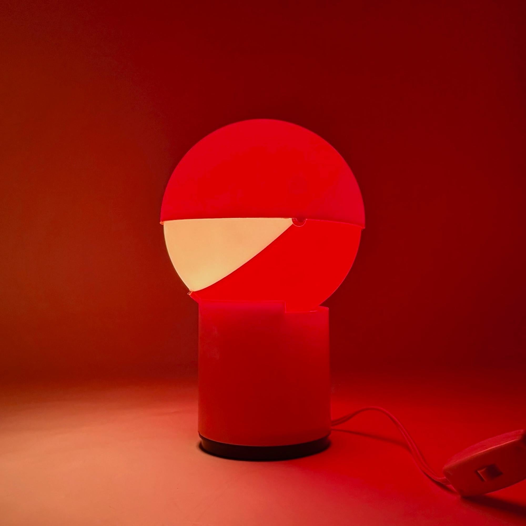 Italian 70s Design Lamp 'Sfera Notte' Gagiplast Orange Edition - Space Age Design Icon For Sale