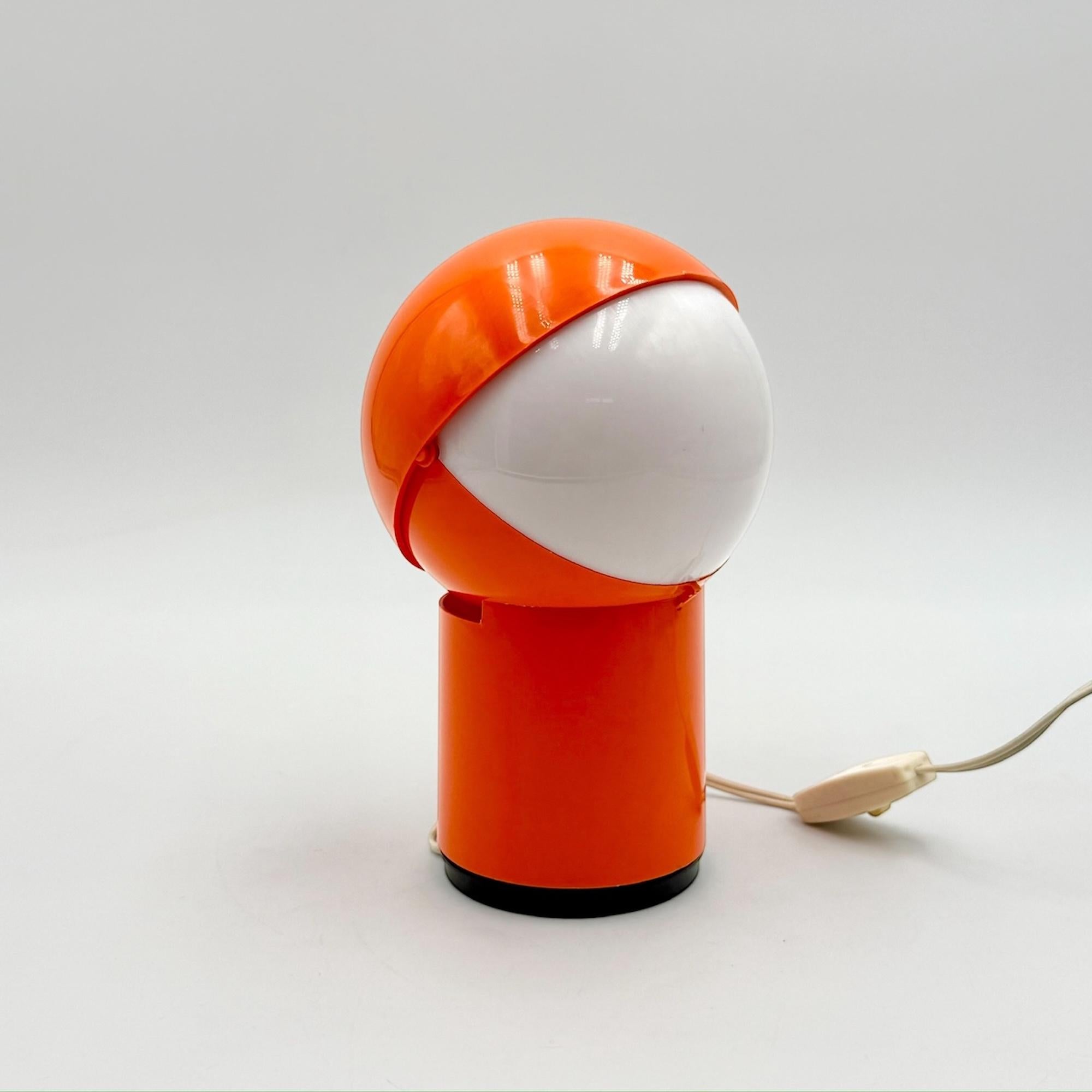 70s Design Lamp 'Sfera Notte' Gagiplast Orange Edition - Space Age Design Icon For Sale 2