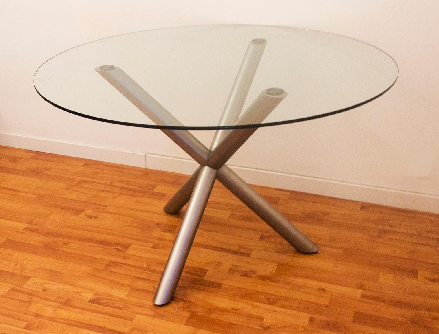 70s Dinner Table by Renato Zevi for Roche Bobois In Excellent Condition For Sale In Schaerbeek, BE