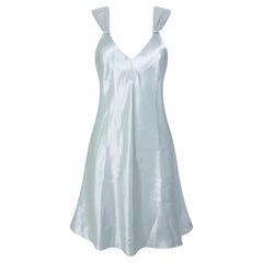 70s Dior Vintage Baby Doll Vestido Azul