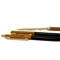 70s- early 80s Missoni 3-Piece Desk Set Pen, Mechanical Pencil, Letter Opener