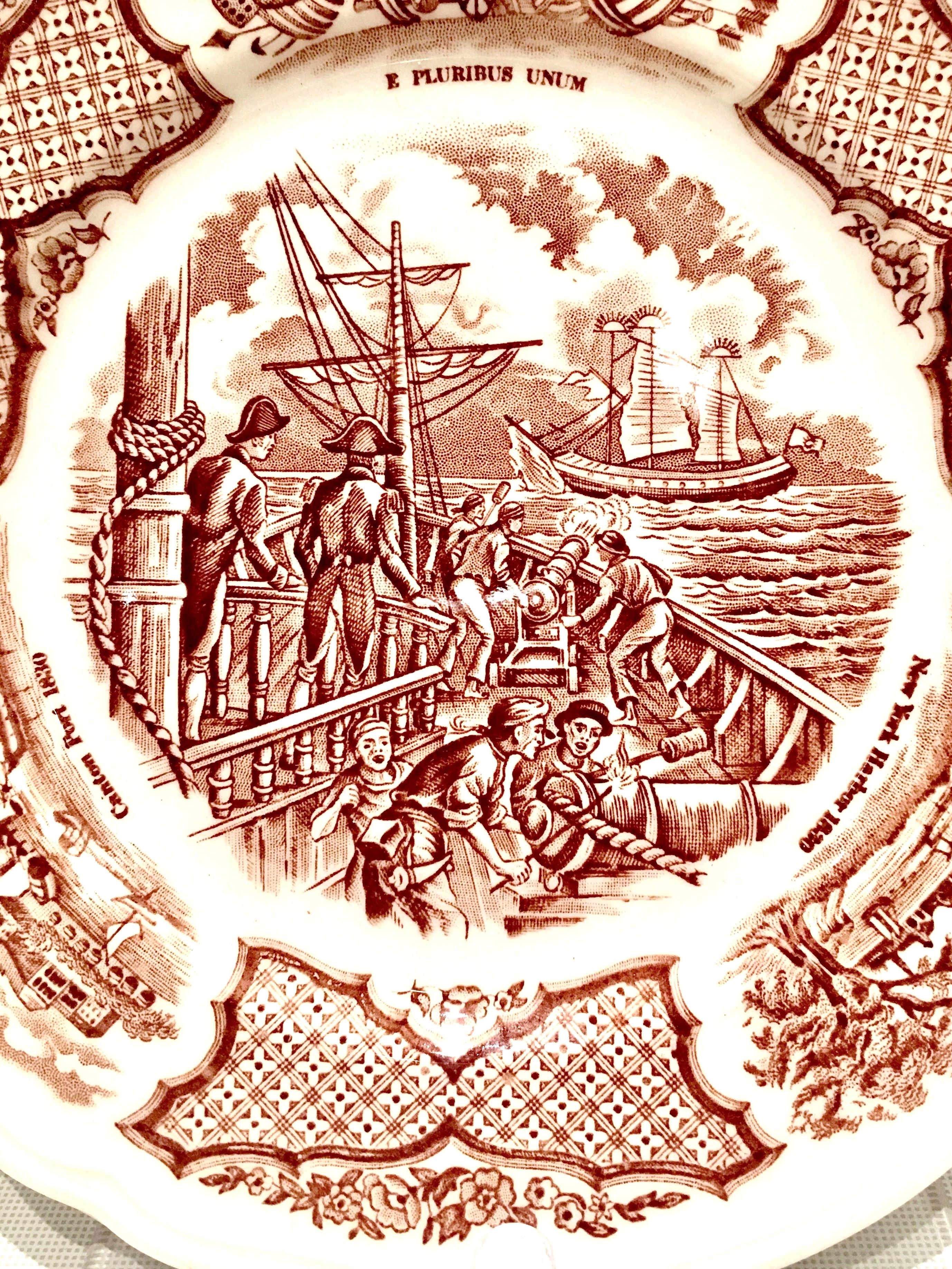 1970s English Staffordshire Dinnerware Fair Winds By Alfred Meakin 