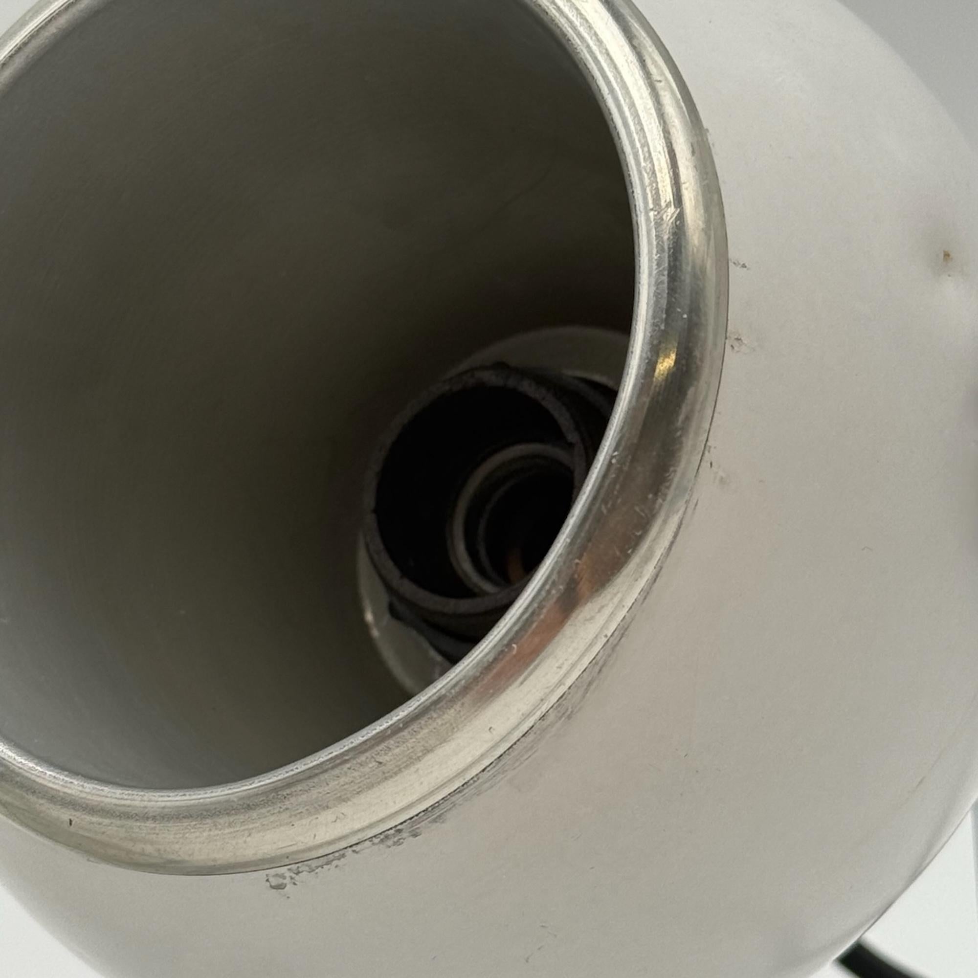 Métal Lampes à globe oculaire des années 70 par Targetti Sankey - Paire ajustable en chrome blanc