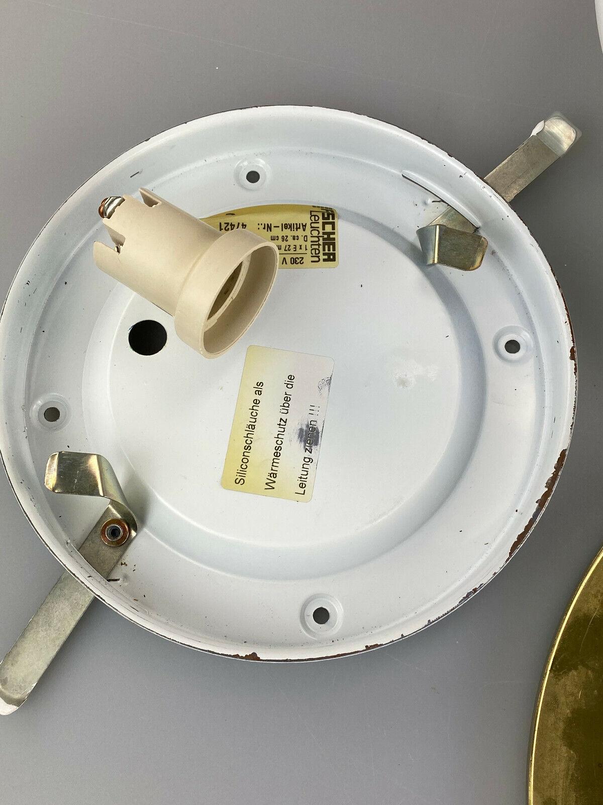 70s Fischer Leuchten Plafoniere Ceiling Lamp Glass Space Design Lamp 3